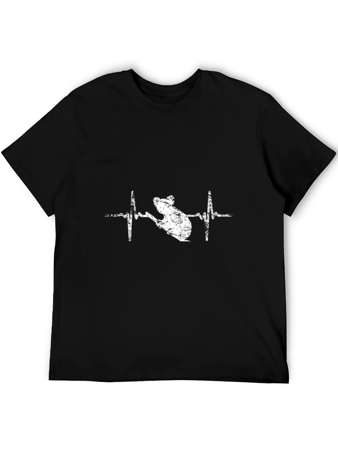 Koala Heartbeat Graphic Tee - Black
