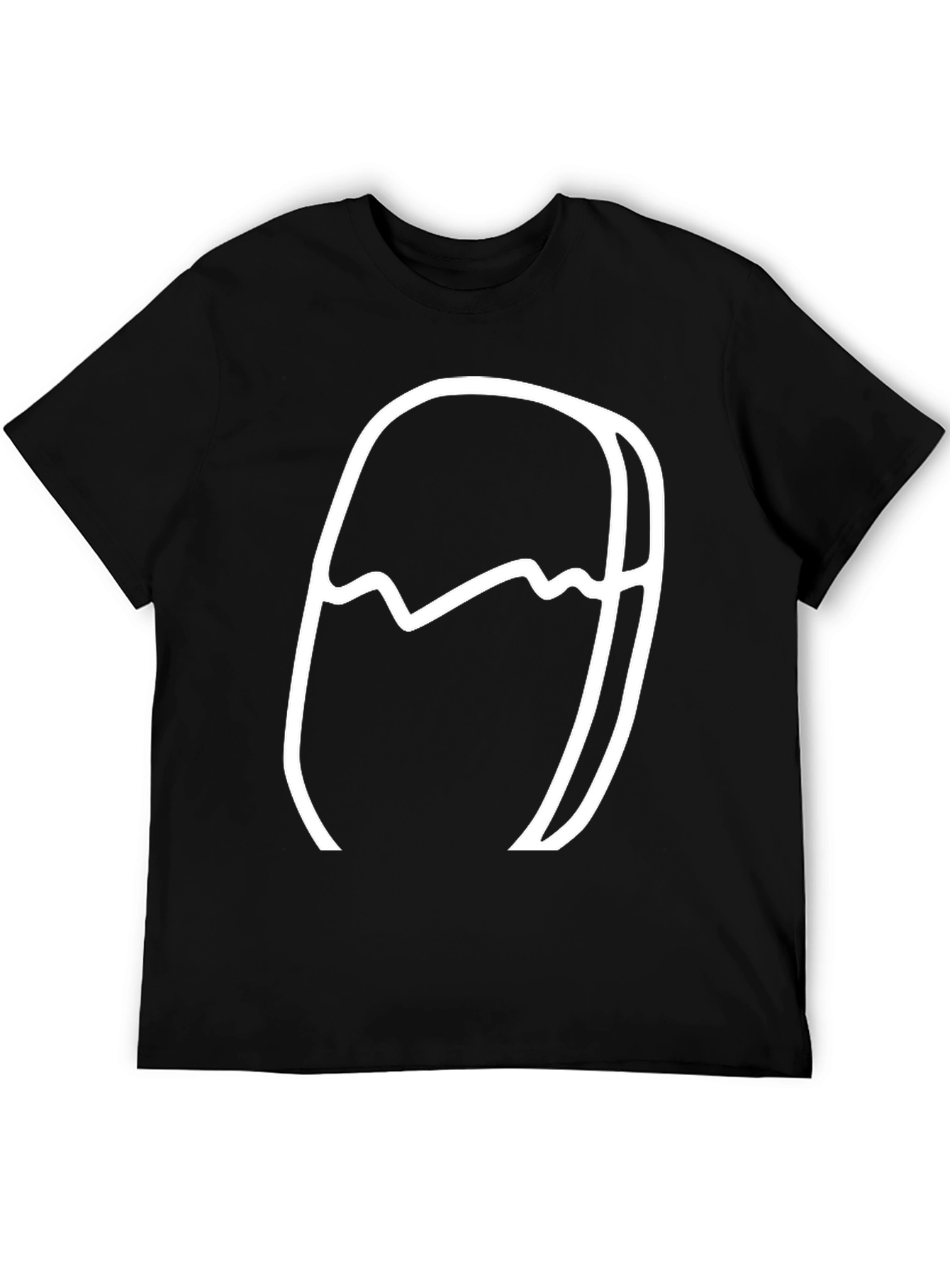 Abstract Graphic Tee - Modern Black T-Shirt