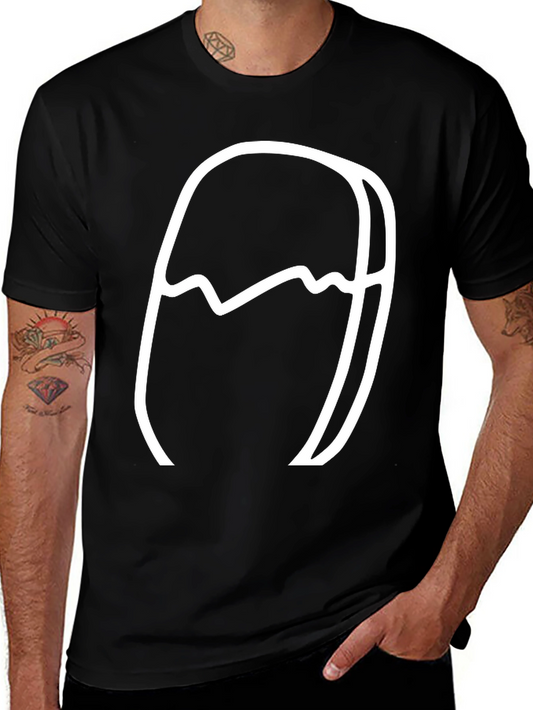 Abstract Graphic Tee - Modern Black T-Shirt