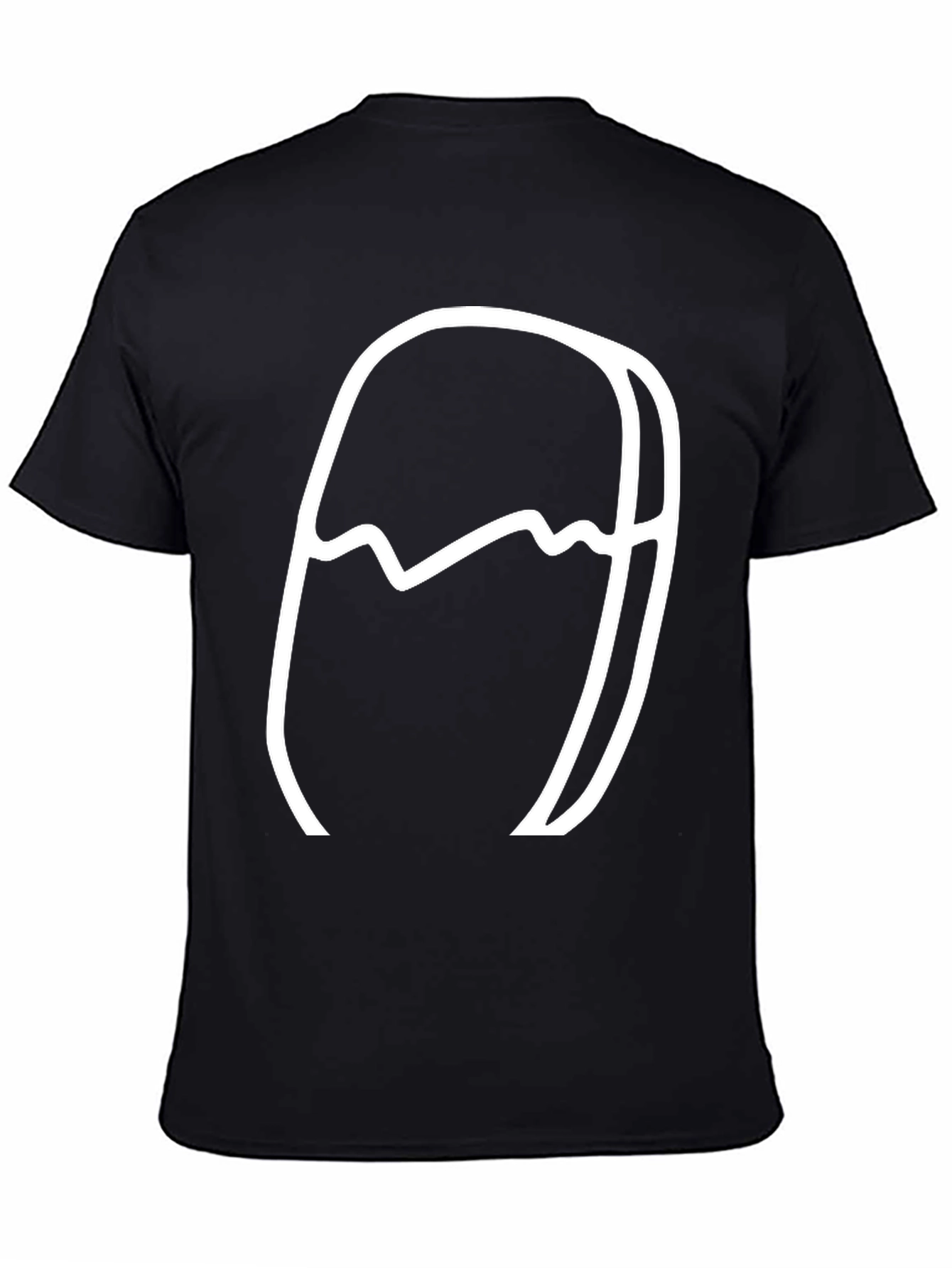 Abstract Graphic Tee - Modern Black T-Shirt