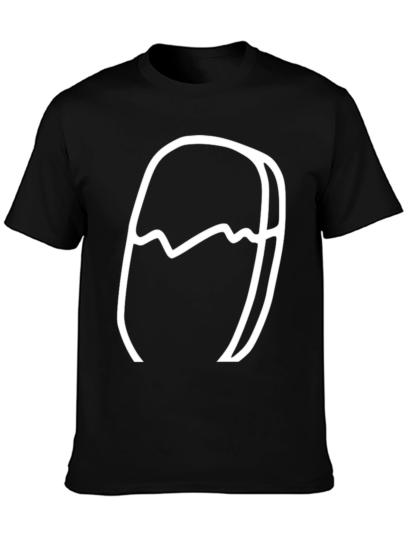 Abstract Graphic Tee - Modern Black T-Shirt