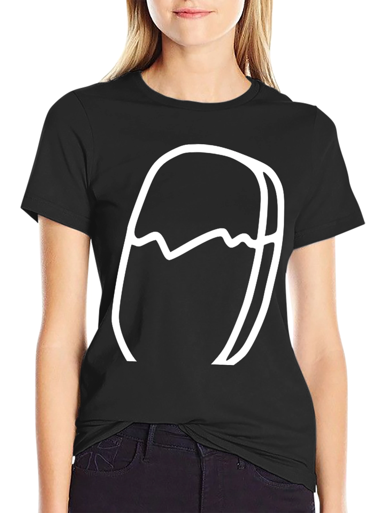 Abstract Graphic Tee - Modern Black T-Shirt