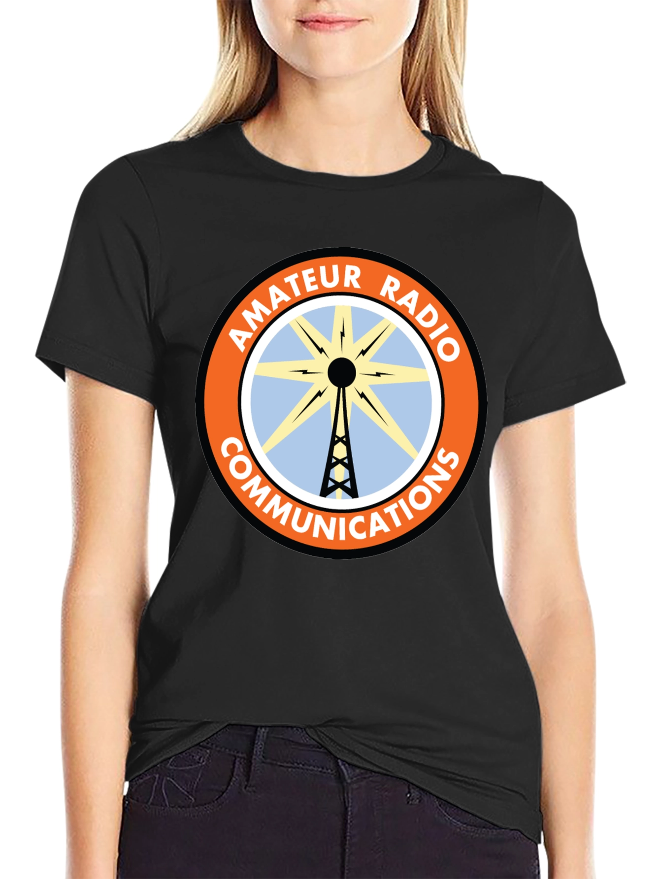 Amateur Radio Communications Black T-Shirt
