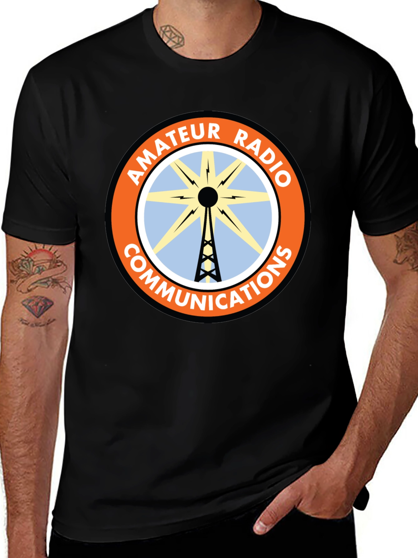 Amateur Radio Communications Black T-Shirt