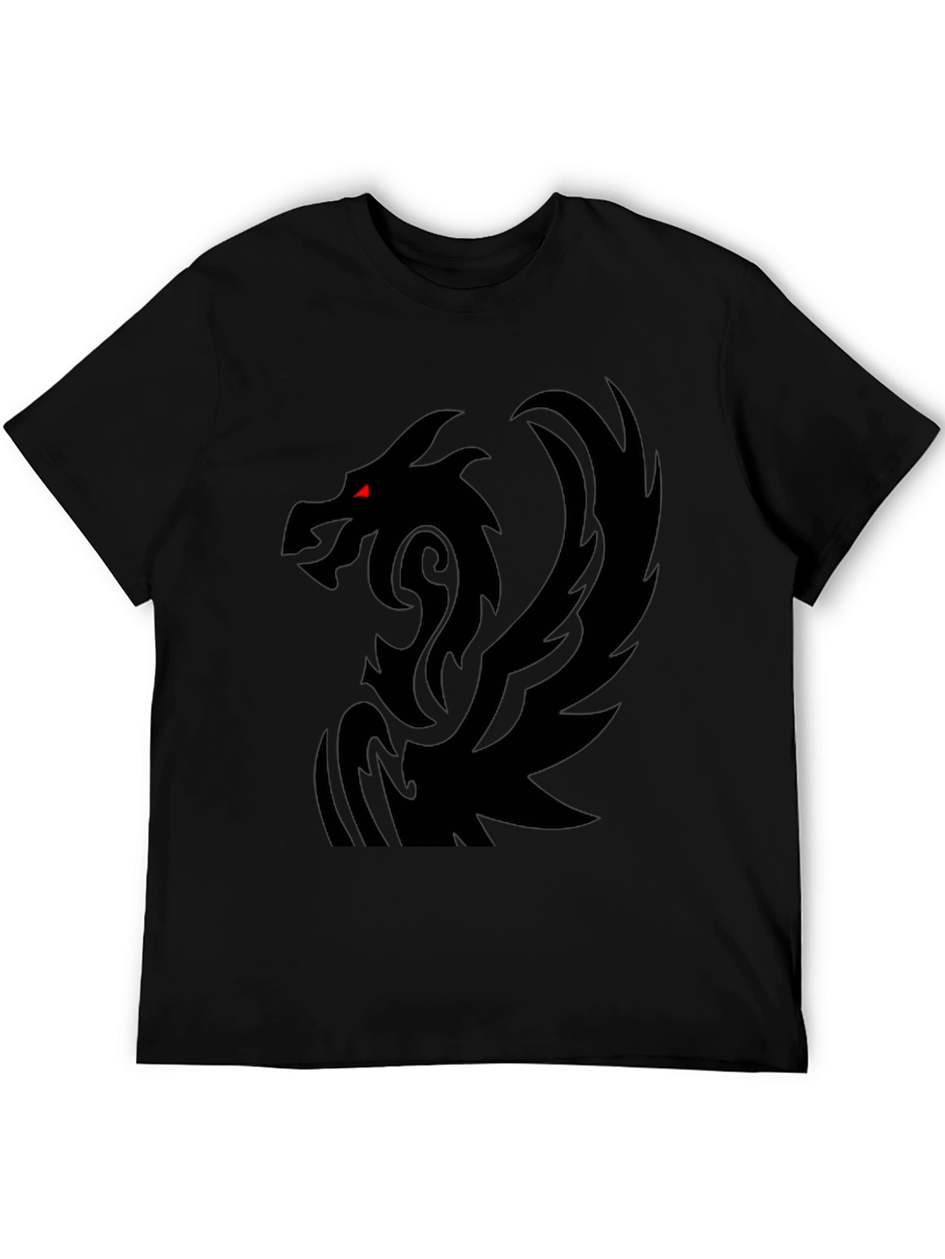 Black Dragon Graphic T-Shirt - Mens Casual Tee