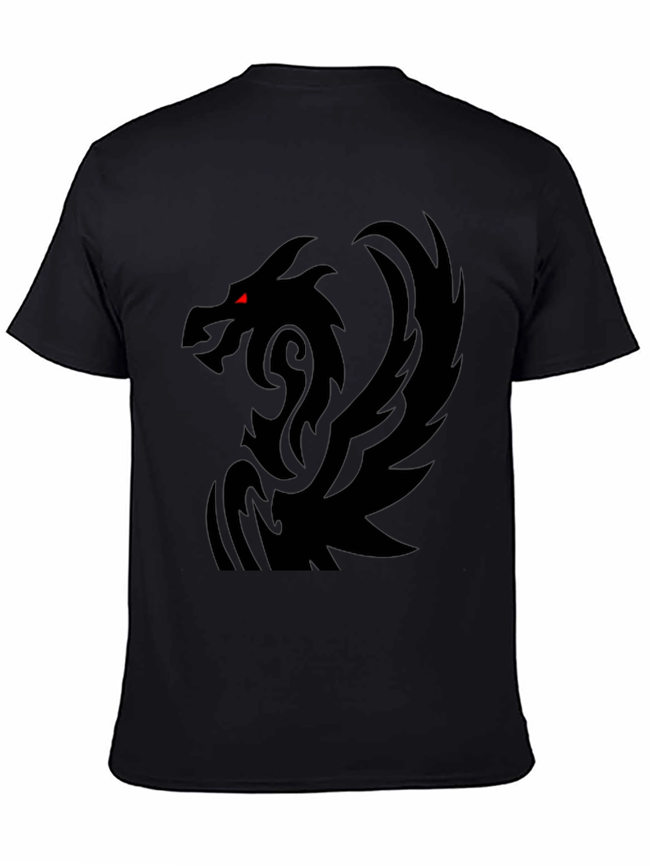 Black Dragon Graphic T-Shirt - Mens Casual Tee