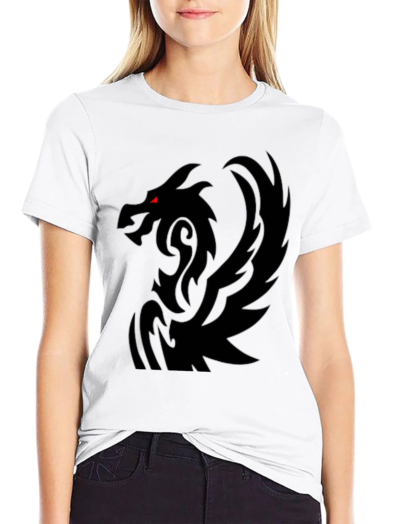 Black Dragon Graphic T-Shirt - Mens Casual Tee