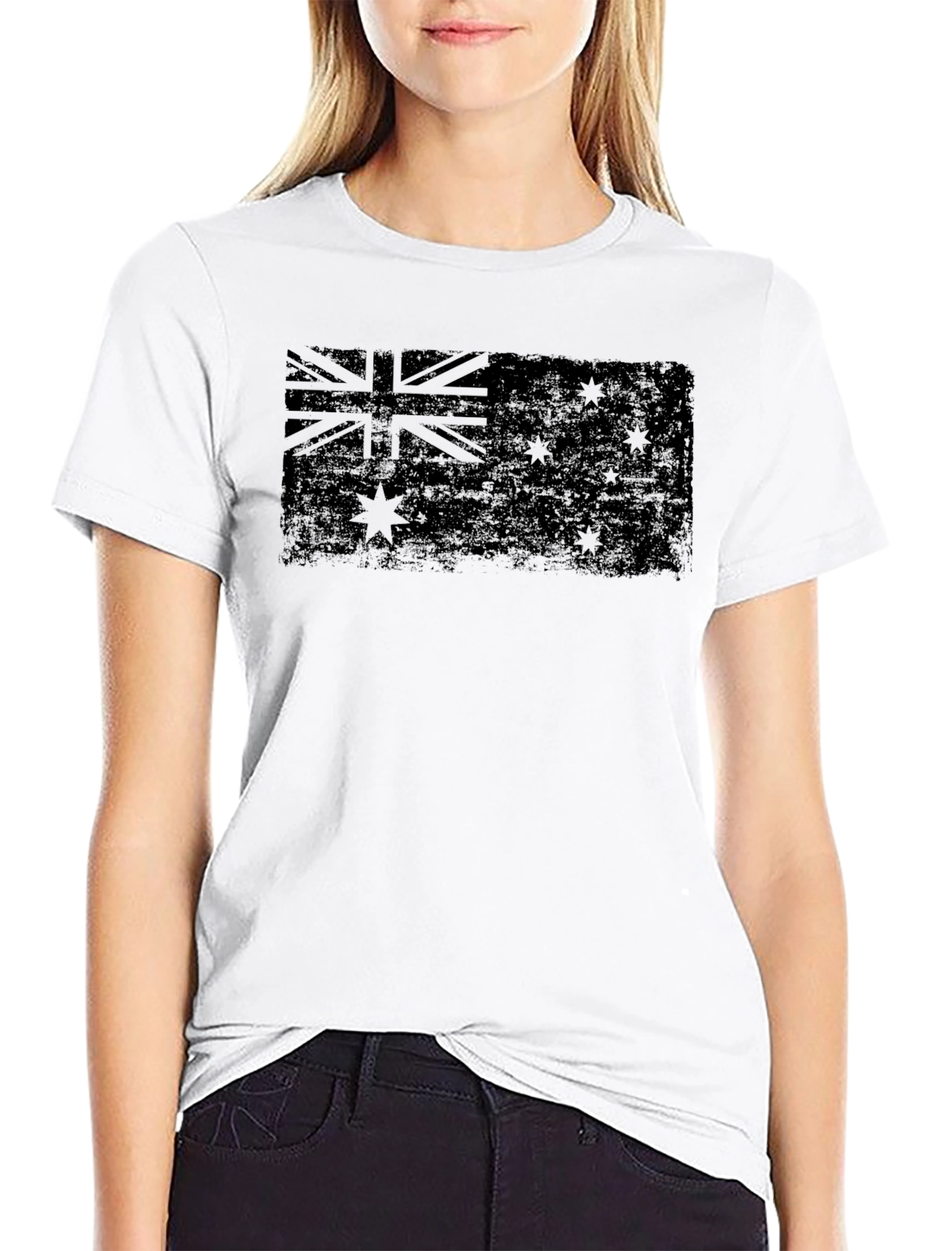 Distressed Australian Flag Graphic Tee