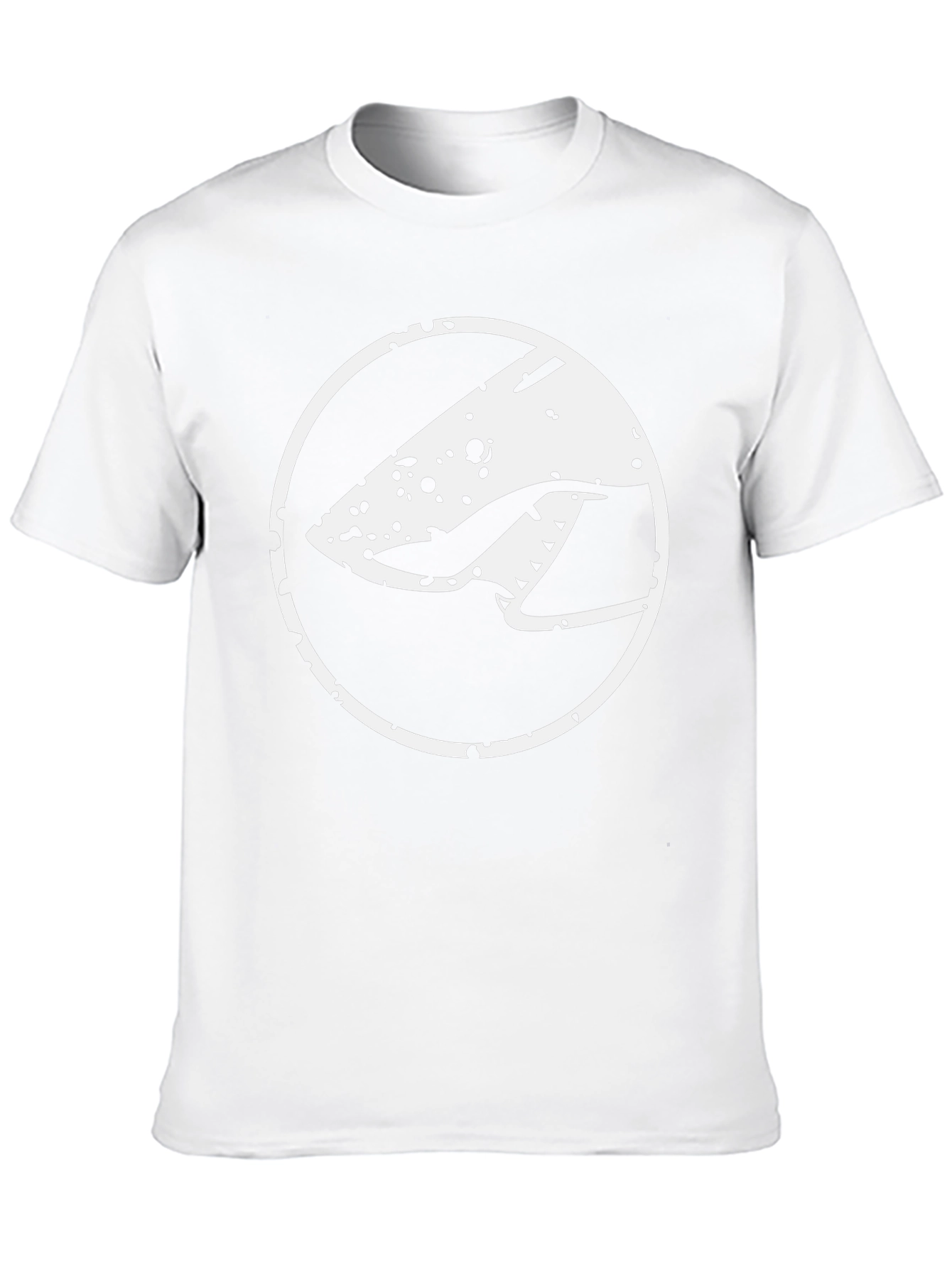 Abstract Graphic Tee - Modern Black Cotton T-Shirt