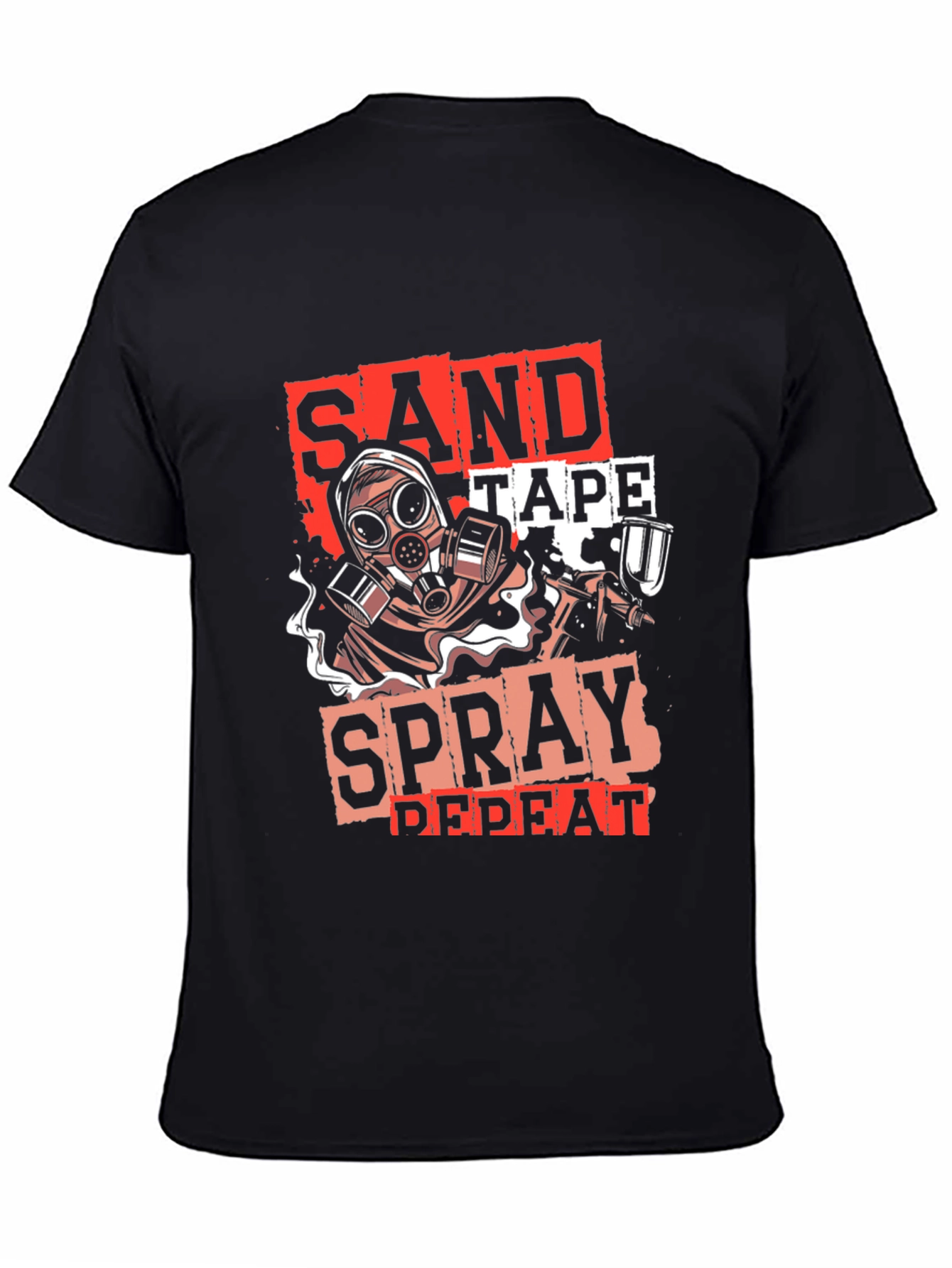 Sand Tape Spray Repeat T-Shirt