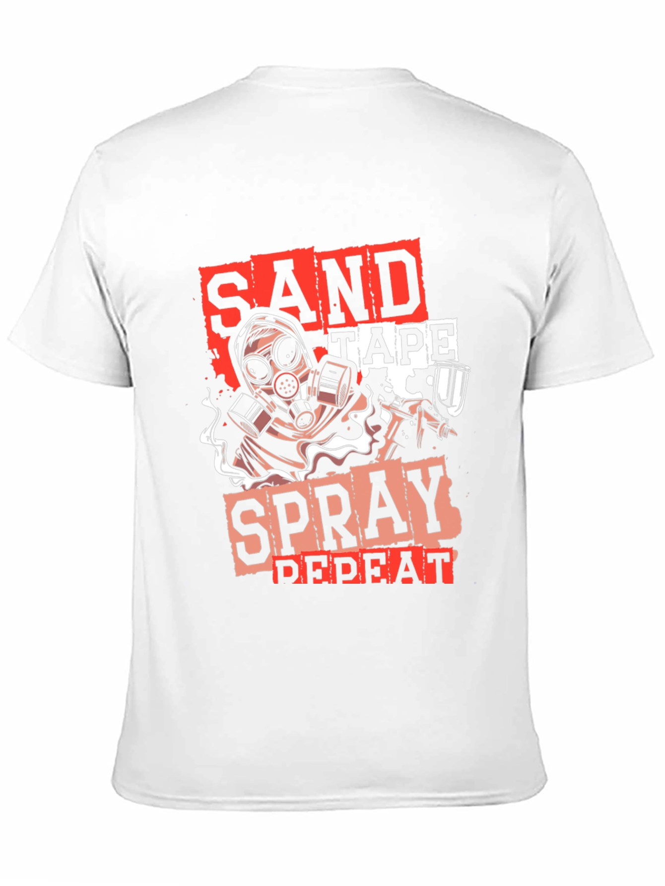 Sand Tape Spray Repeat T-Shirt