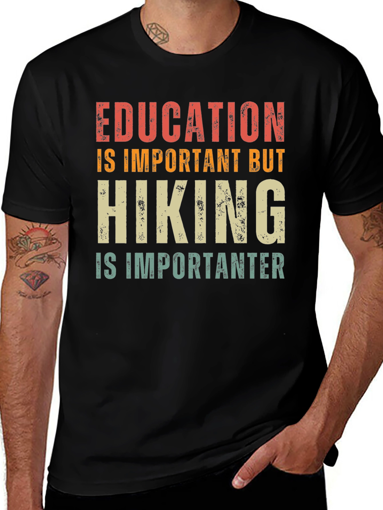 Hiking is Importanter Graphic Tee
