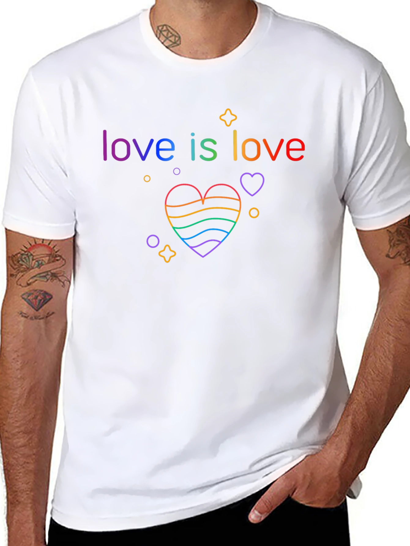 Love is Love Rainbow Heart T-Shirt