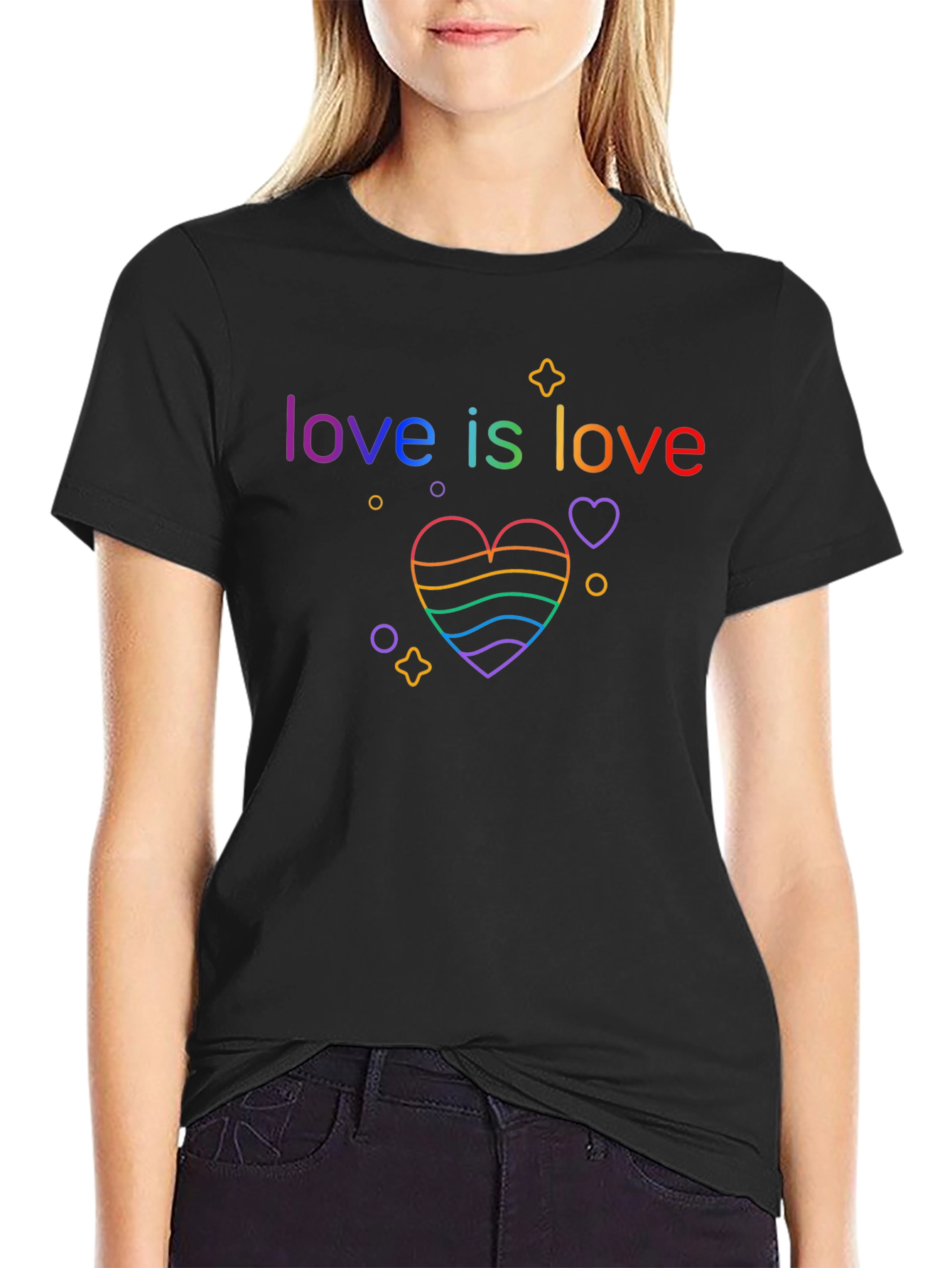 Love is Love Rainbow Heart T-Shirt