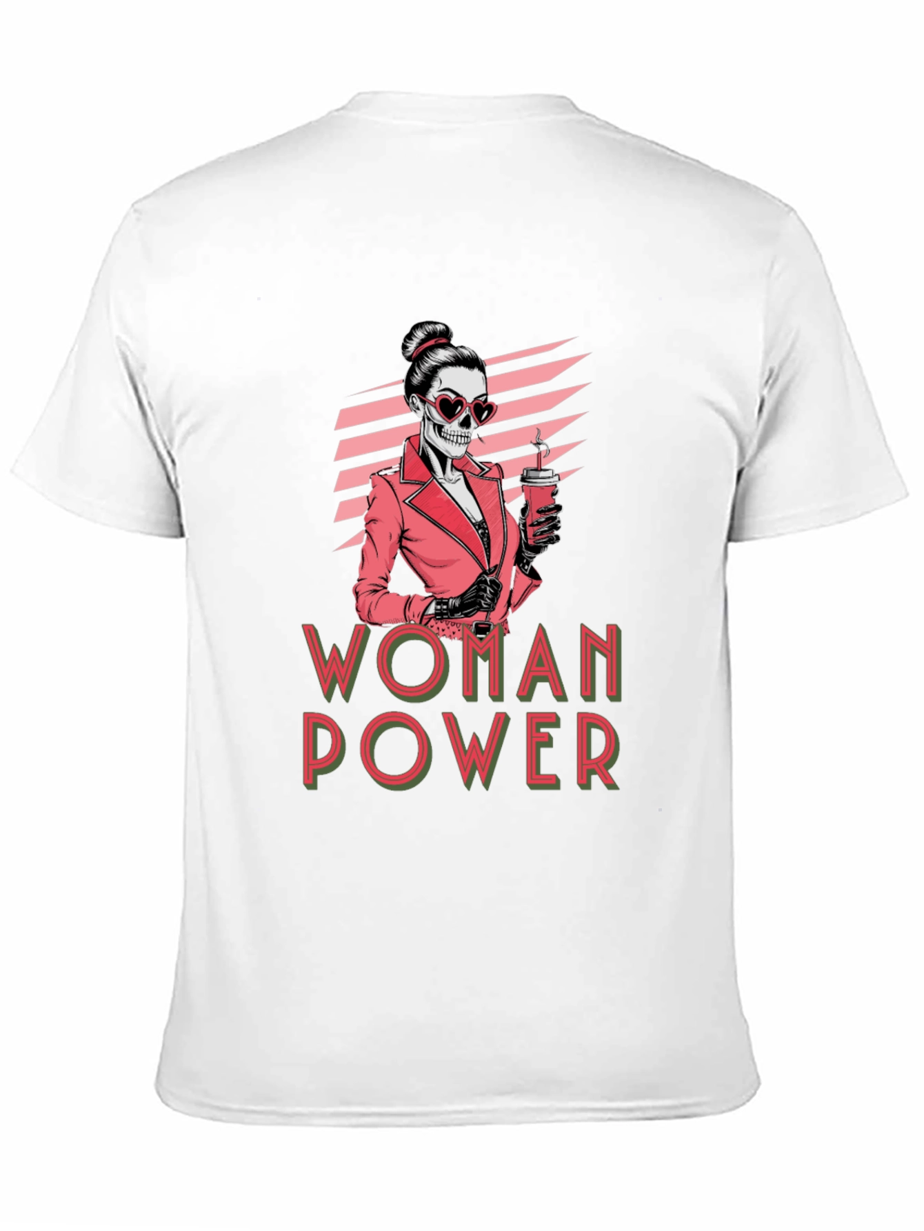 Woman Power Skeleton Graphic T-Shirt