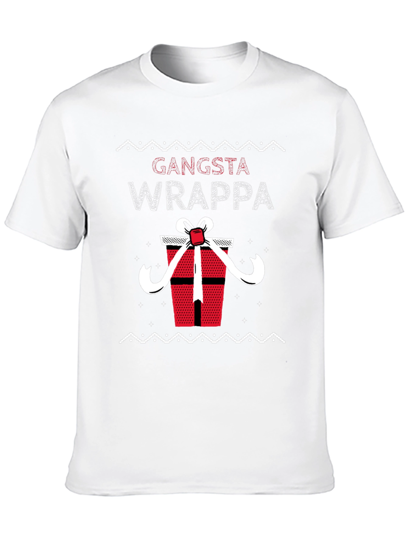 Gangsta Wrappa Ugly Christmas Holiday T-Shirt