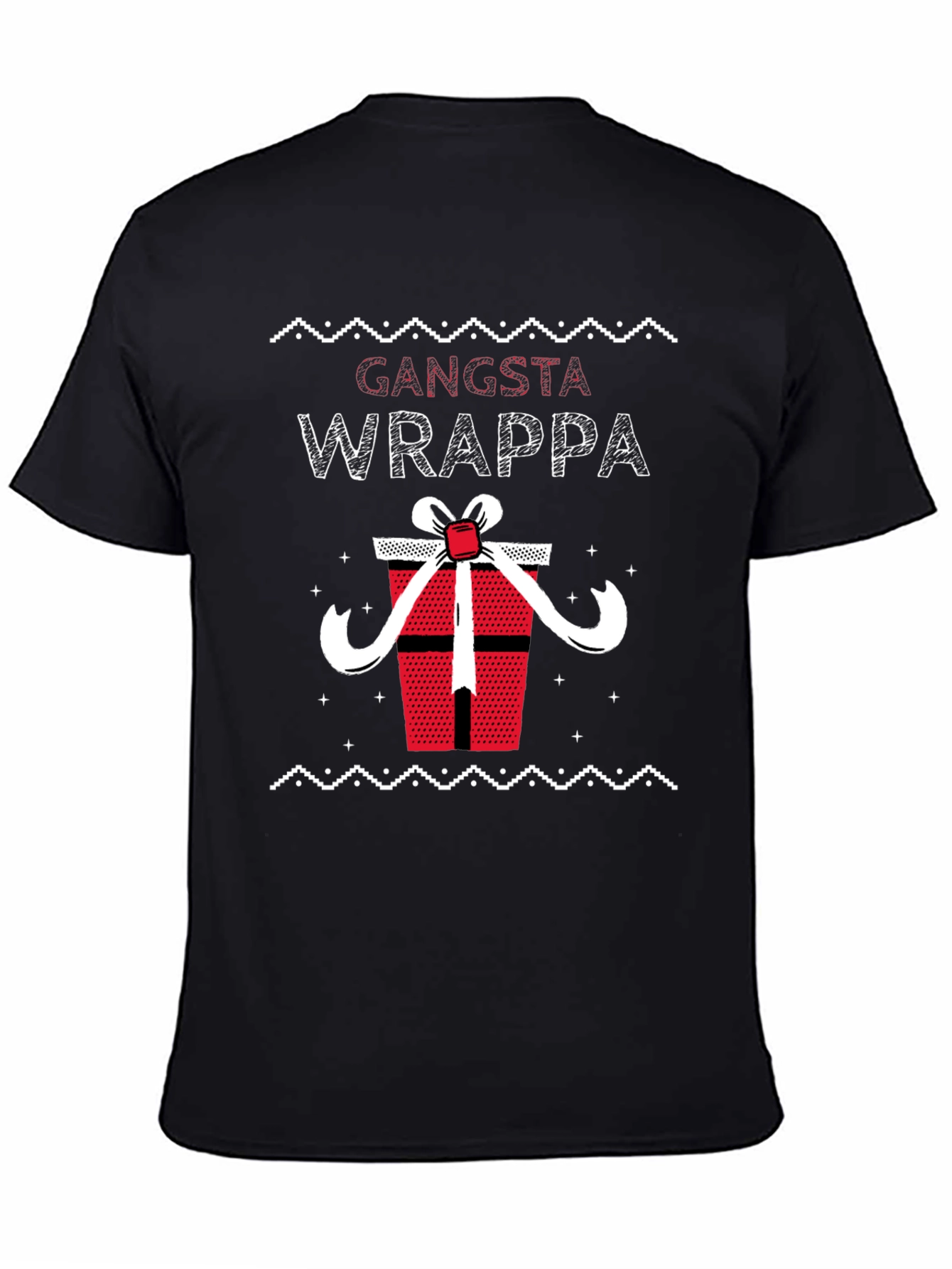 Gangsta Wrappa Ugly Christmas Holiday T-Shirt