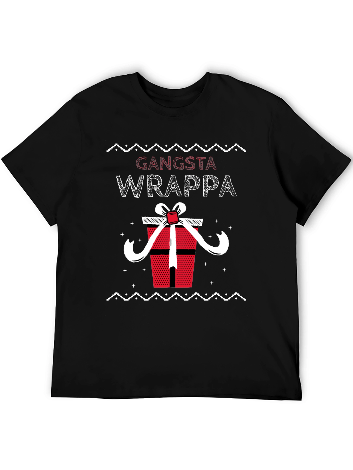 Gangsta Wrappa Ugly Christmas Holiday T-Shirt