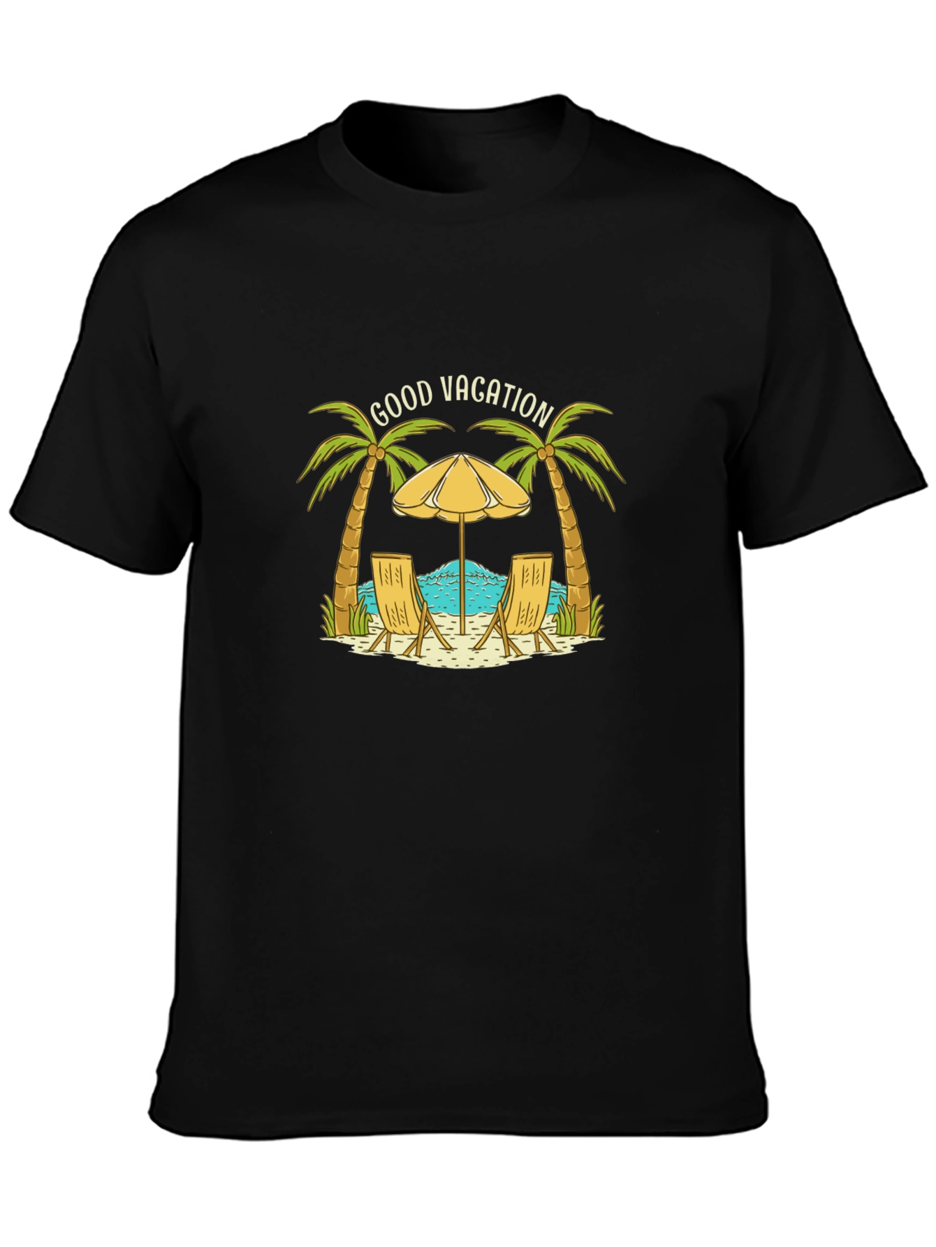 Good Vacation Graphic Tee - Black T-Shirt