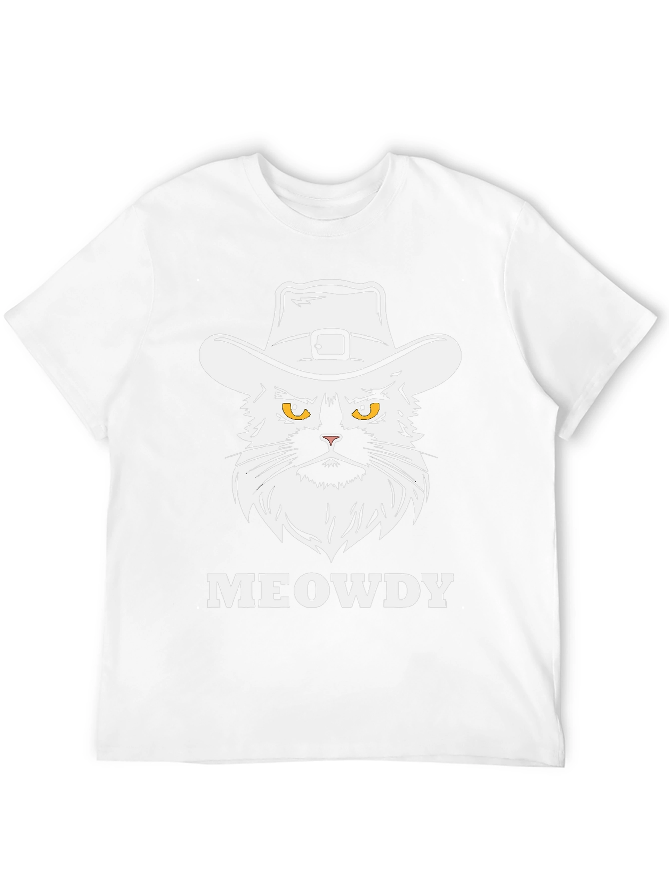 Meowdy Cat Cowboy T-Shirt - Graphic Tee