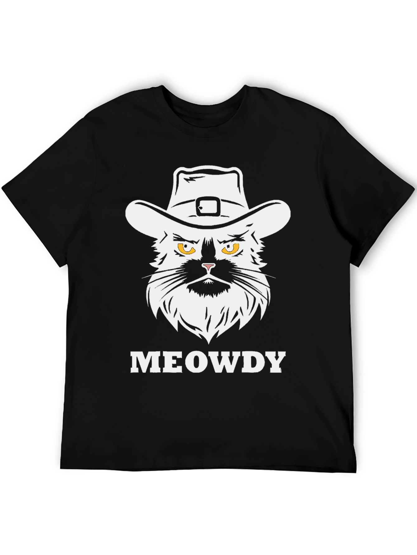 Meowdy Cat Cowboy T-Shirt - Graphic Tee