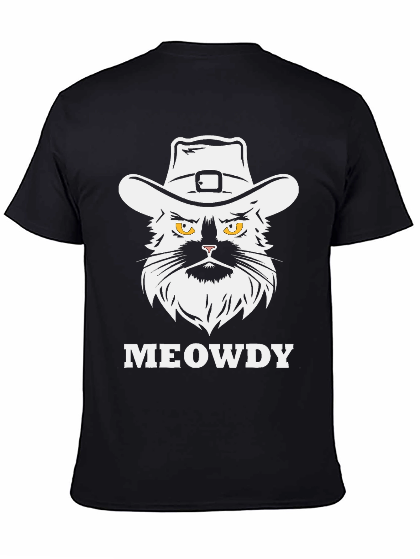 Meowdy Cat Cowboy T-Shirt - Graphic Tee