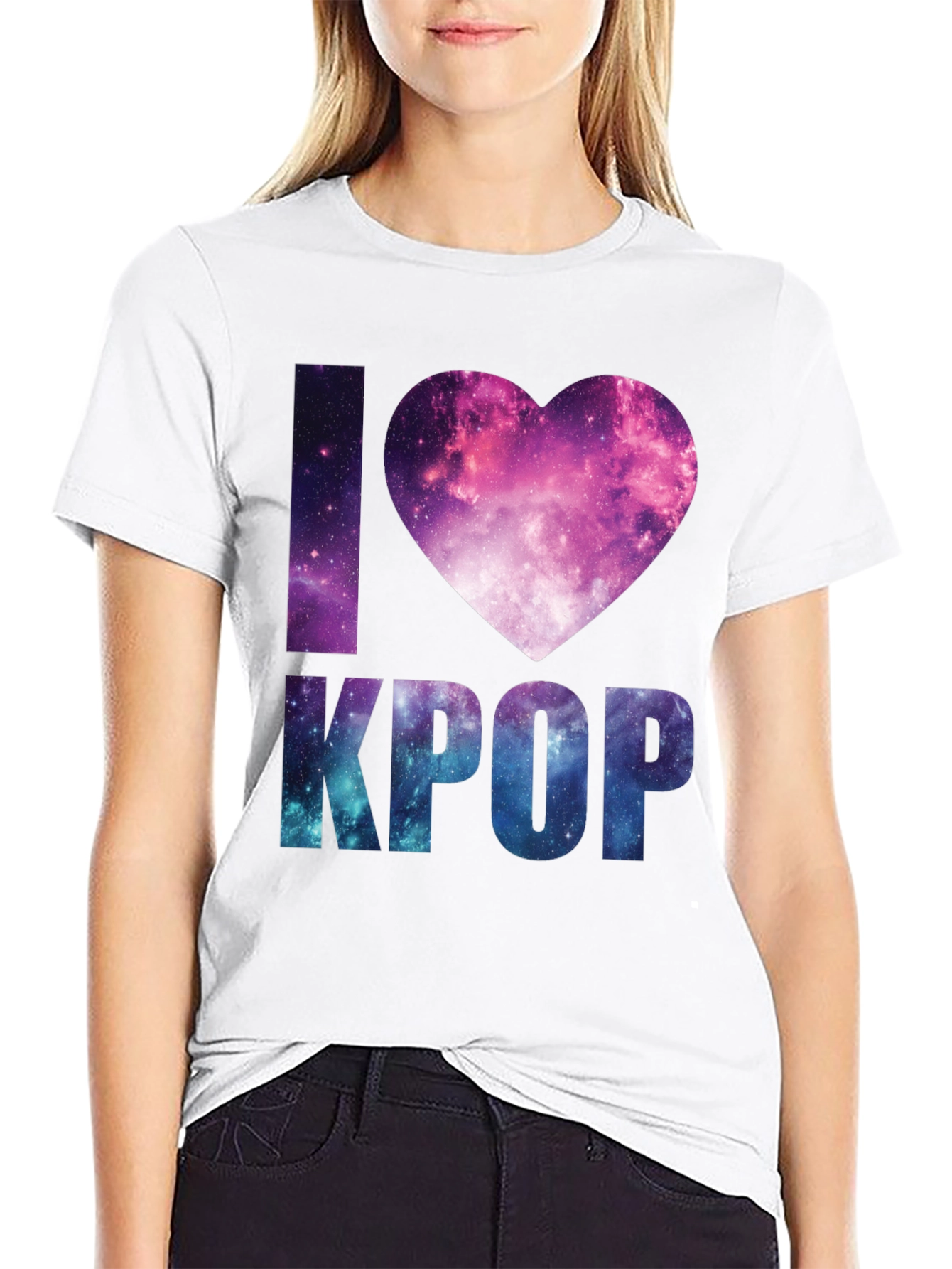 I Heart KPOP Galaxy T-Shirt