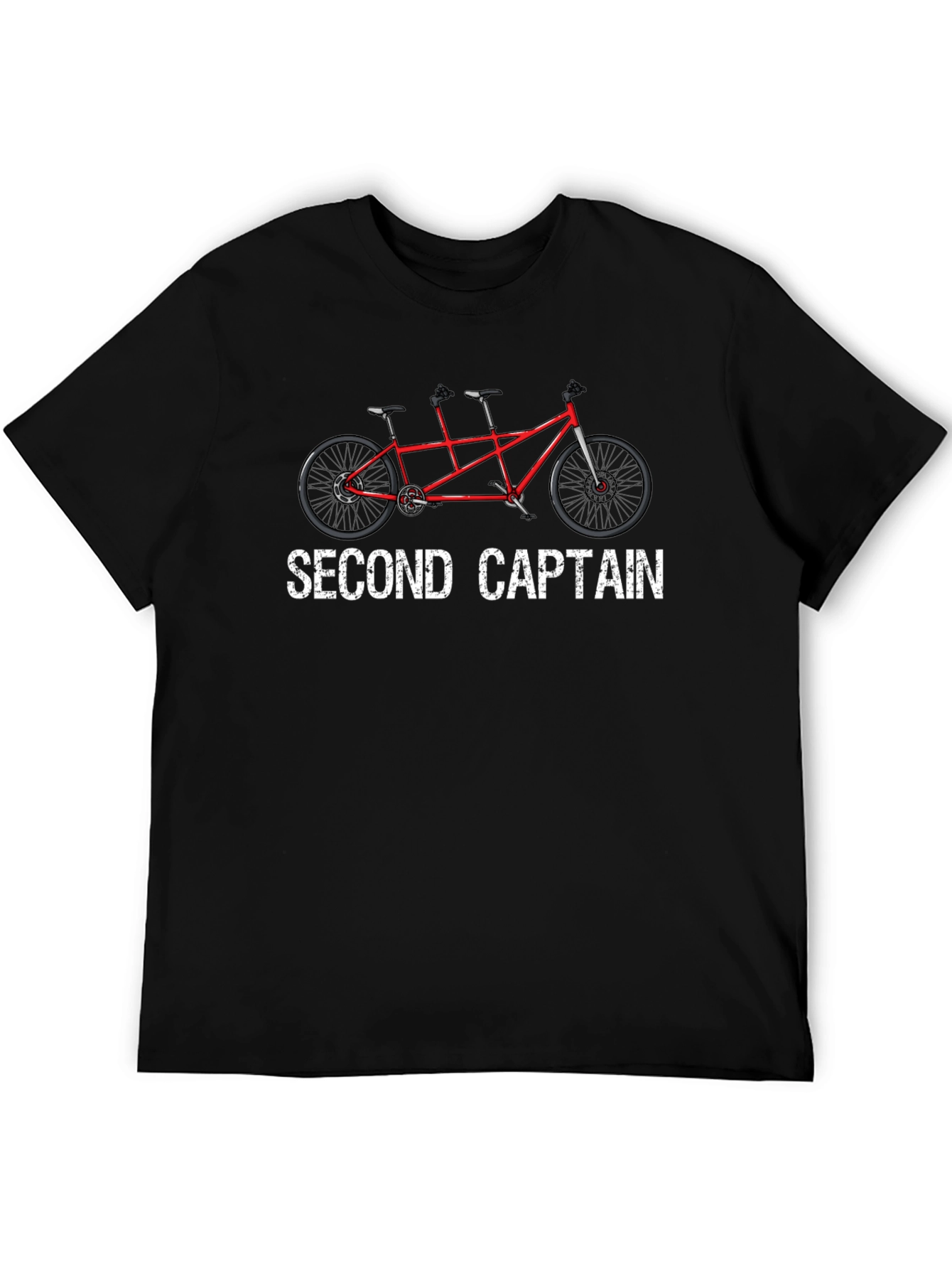 Second Captain Tandem Bike Graphic Tee