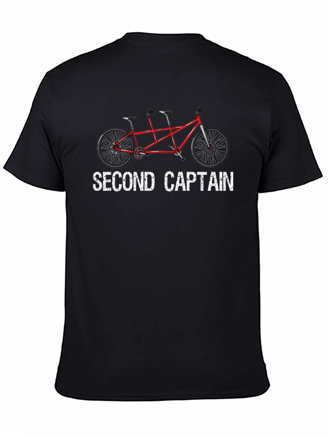 Second Captain Tandem Bike Graphic Tee