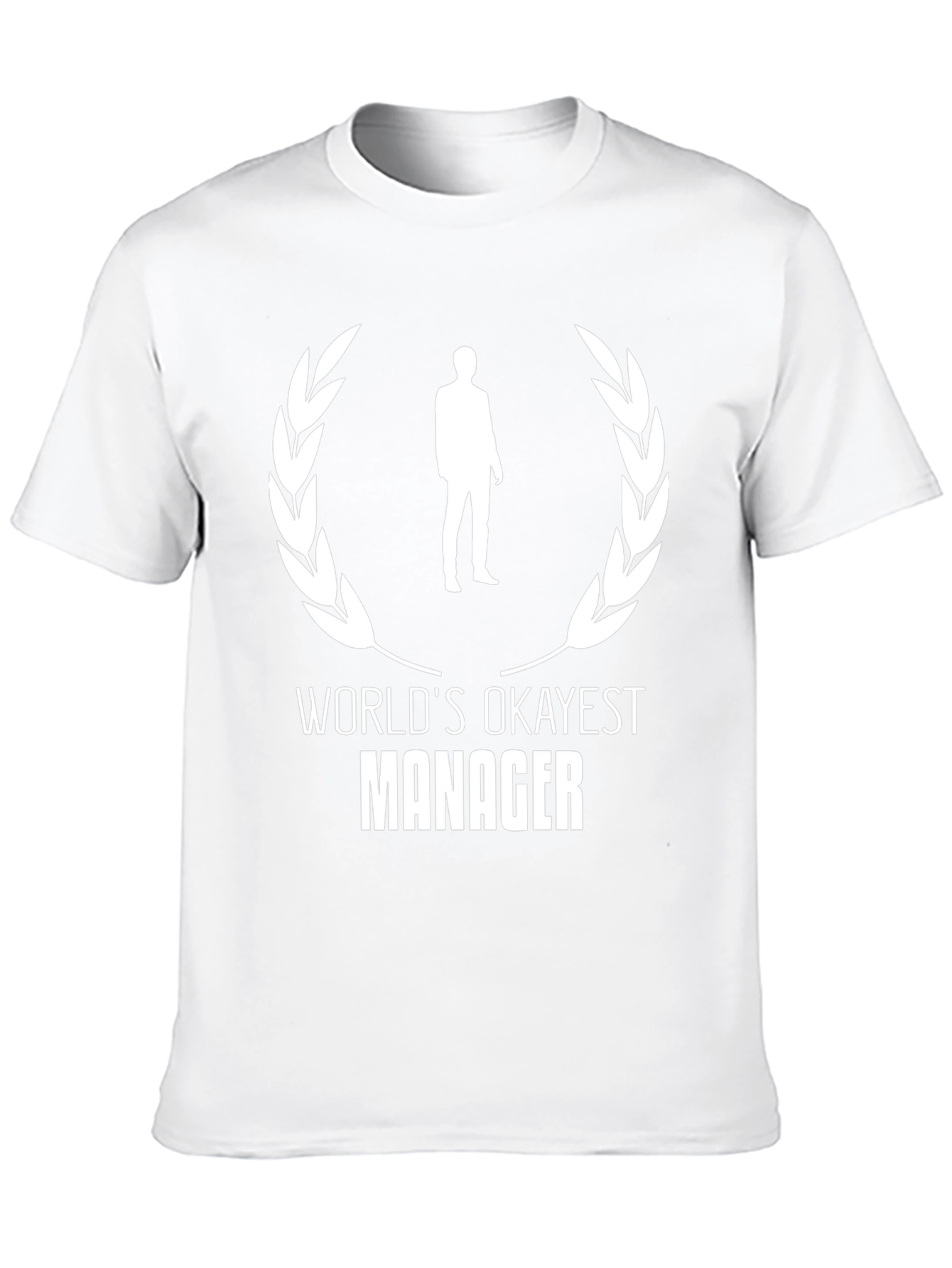 Worlds Okayest Manager Black T-Shirt