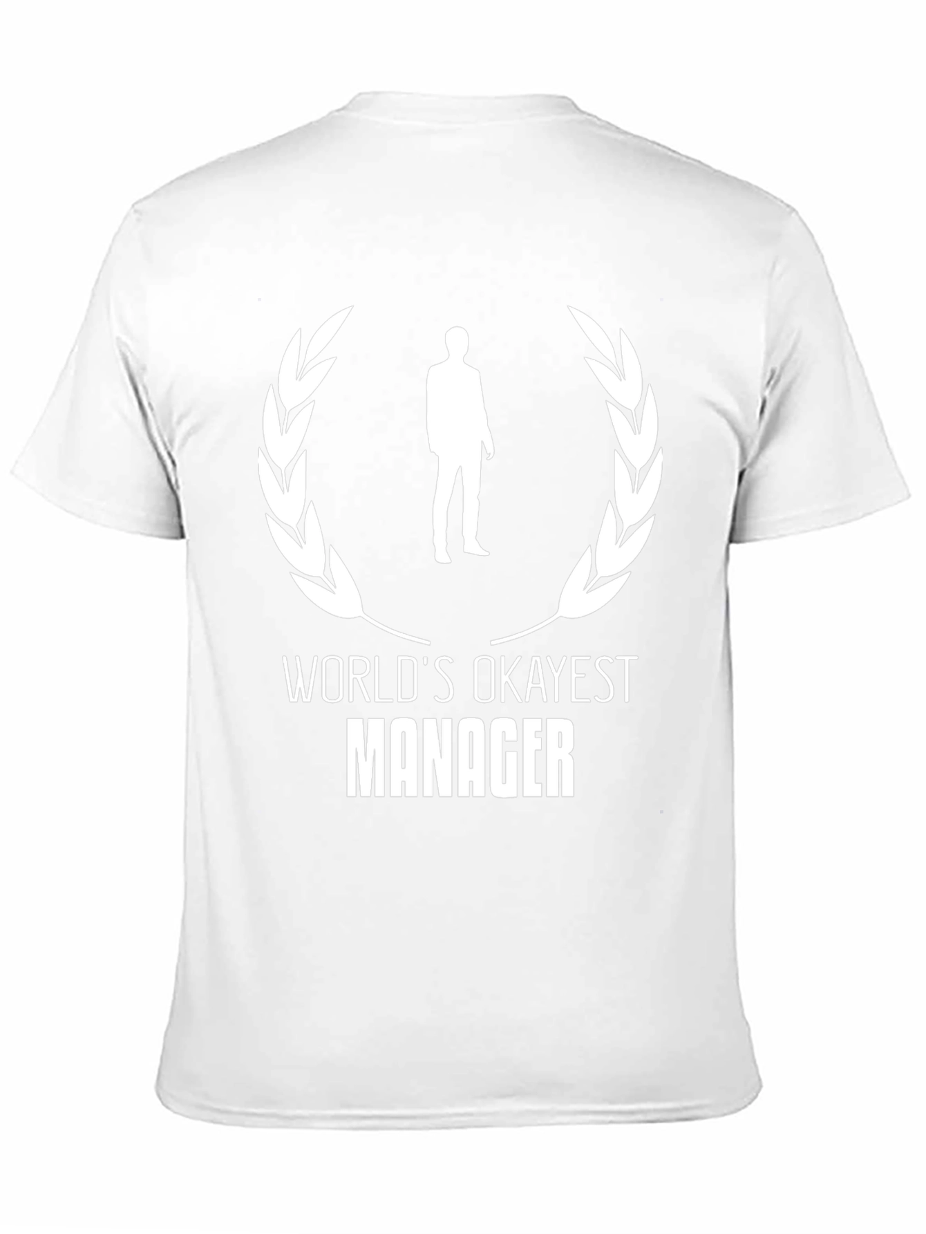 Worlds Okayest Manager Black T-Shirt