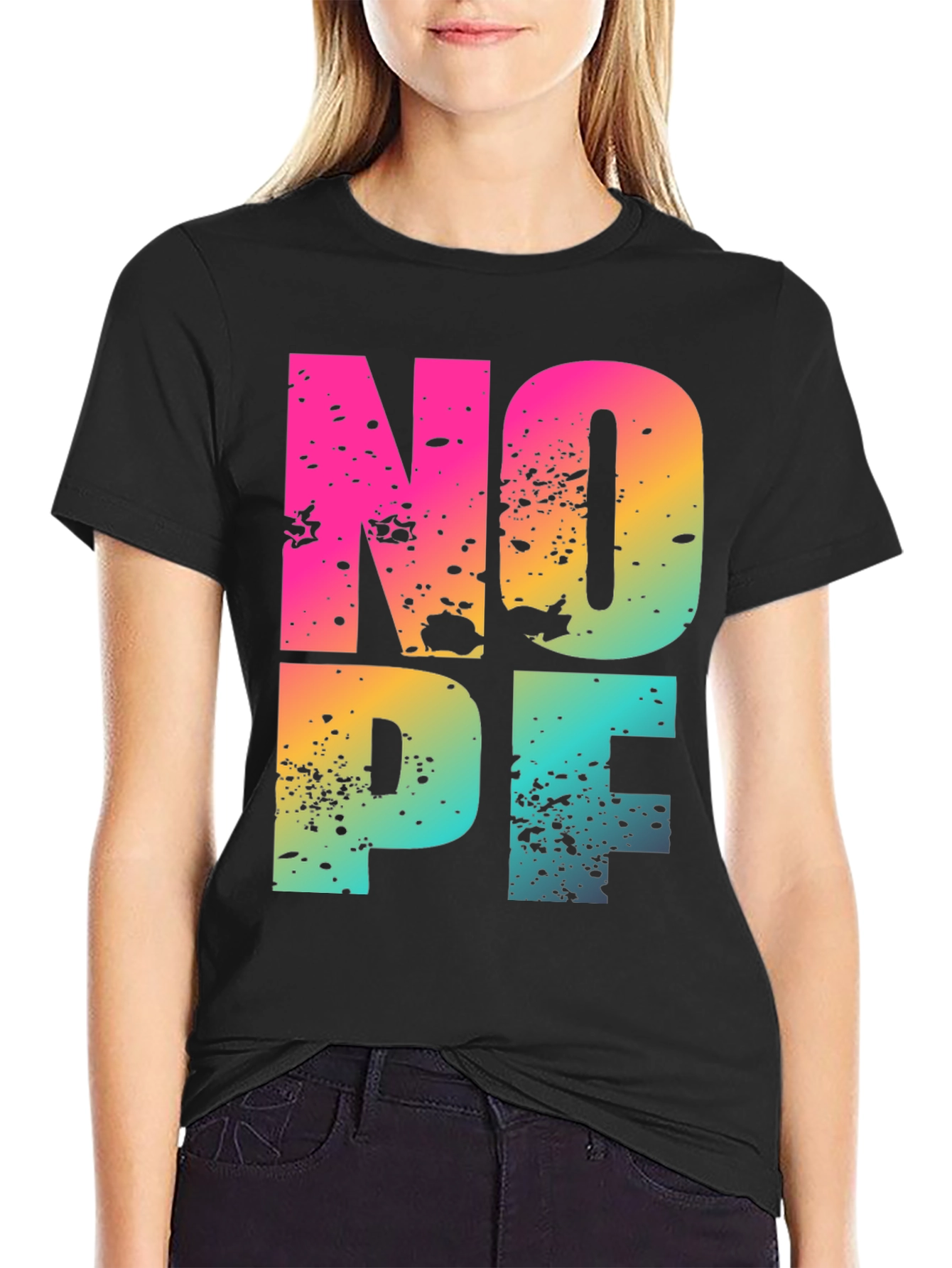 Nope Graphic T-Shirt - Fun Casual Wear