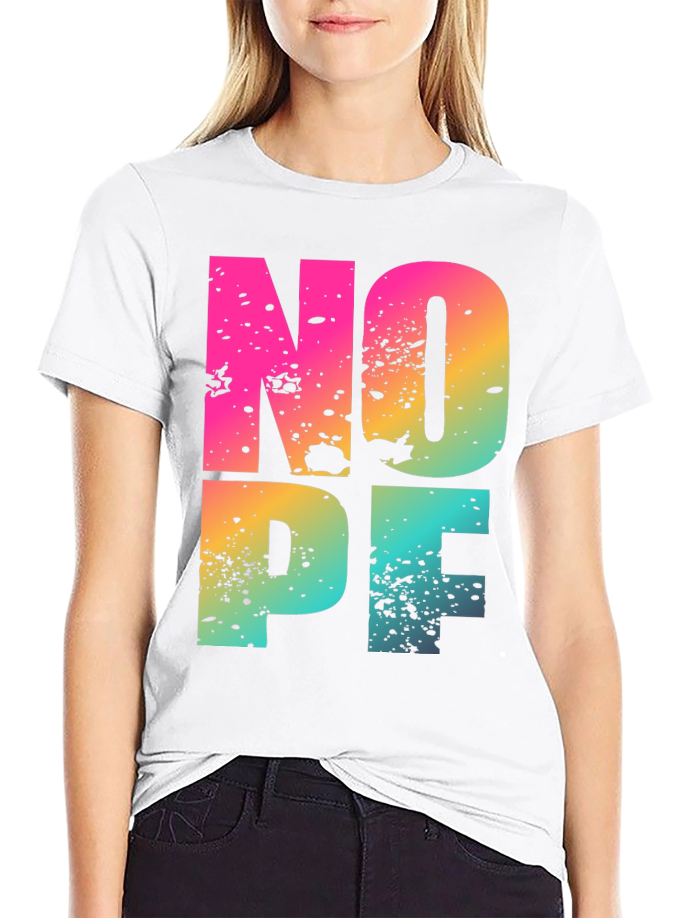 Nope Graphic T-Shirt - Fun Casual Wear