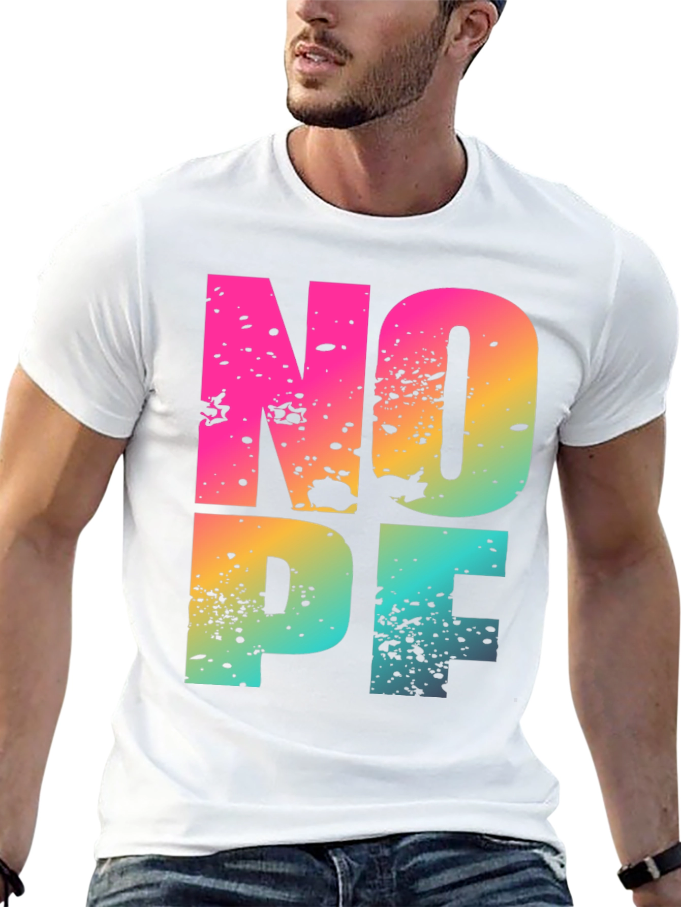 Nope Graphic T-Shirt - Fun Casual Wear
