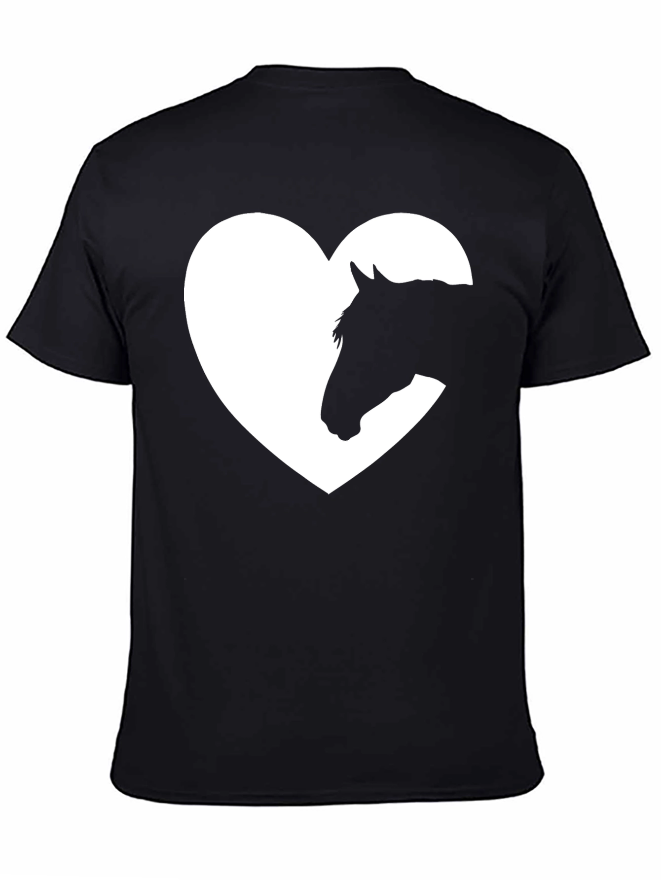 Horse Lover Tee - Heart Horse Silhouette