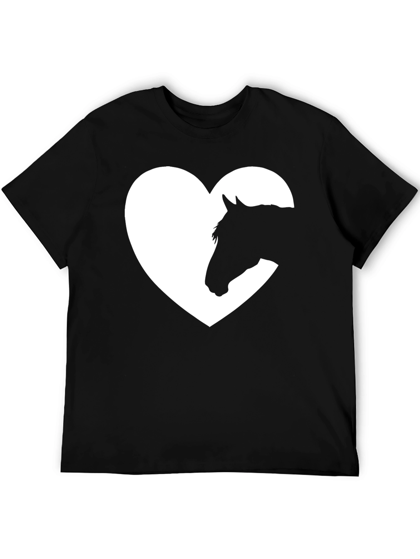 Horse Lover Tee - Heart Horse Silhouette