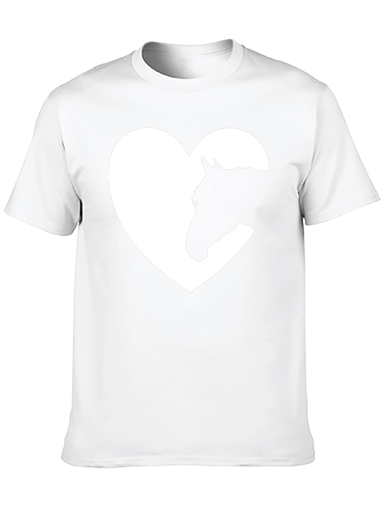 Horse Lover Tee - Heart Horse Silhouette