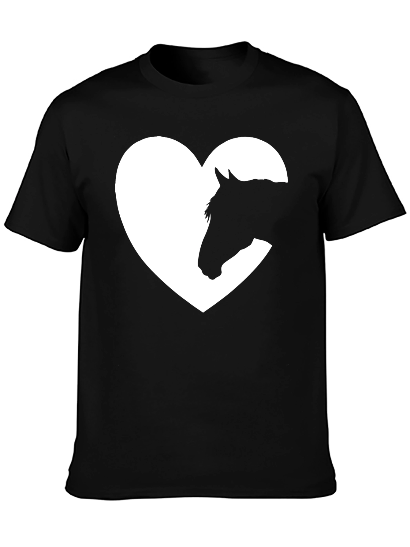 Horse Lover Tee - Heart Horse Silhouette