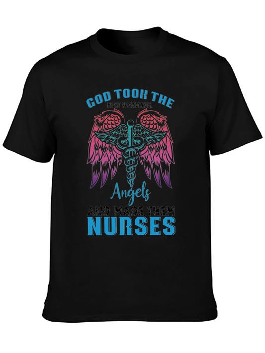 God Took The Angels Nurse T-Shirt - Medical Gift