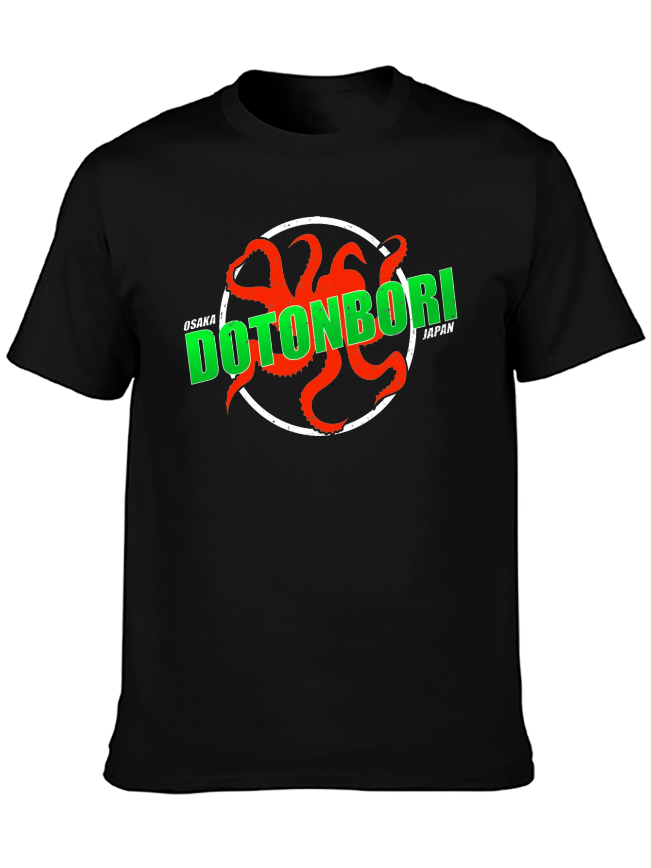 Dotonbori Japan Octopus Graphic T-Shirt