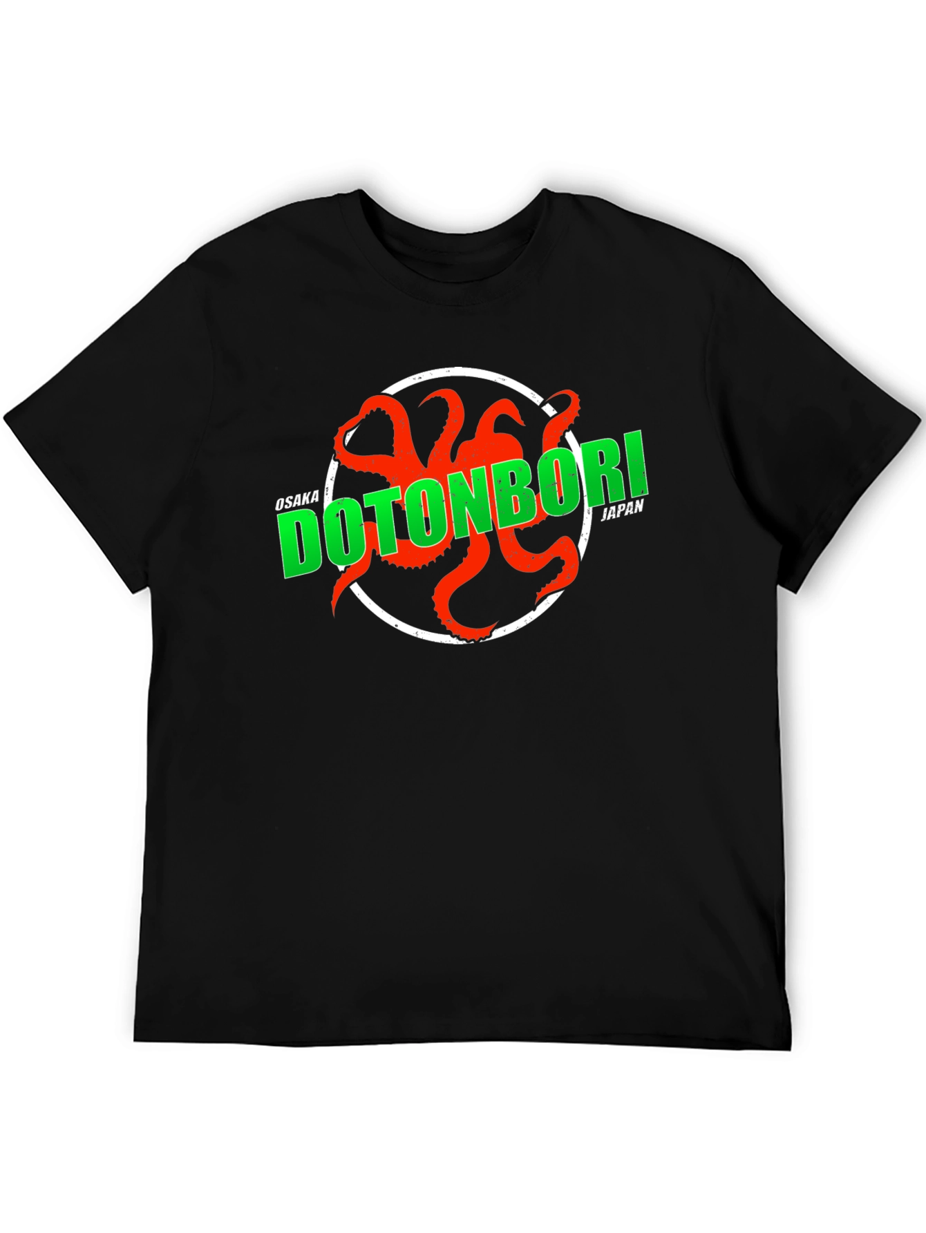 Dotonbori Japan Octopus Graphic T-Shirt
