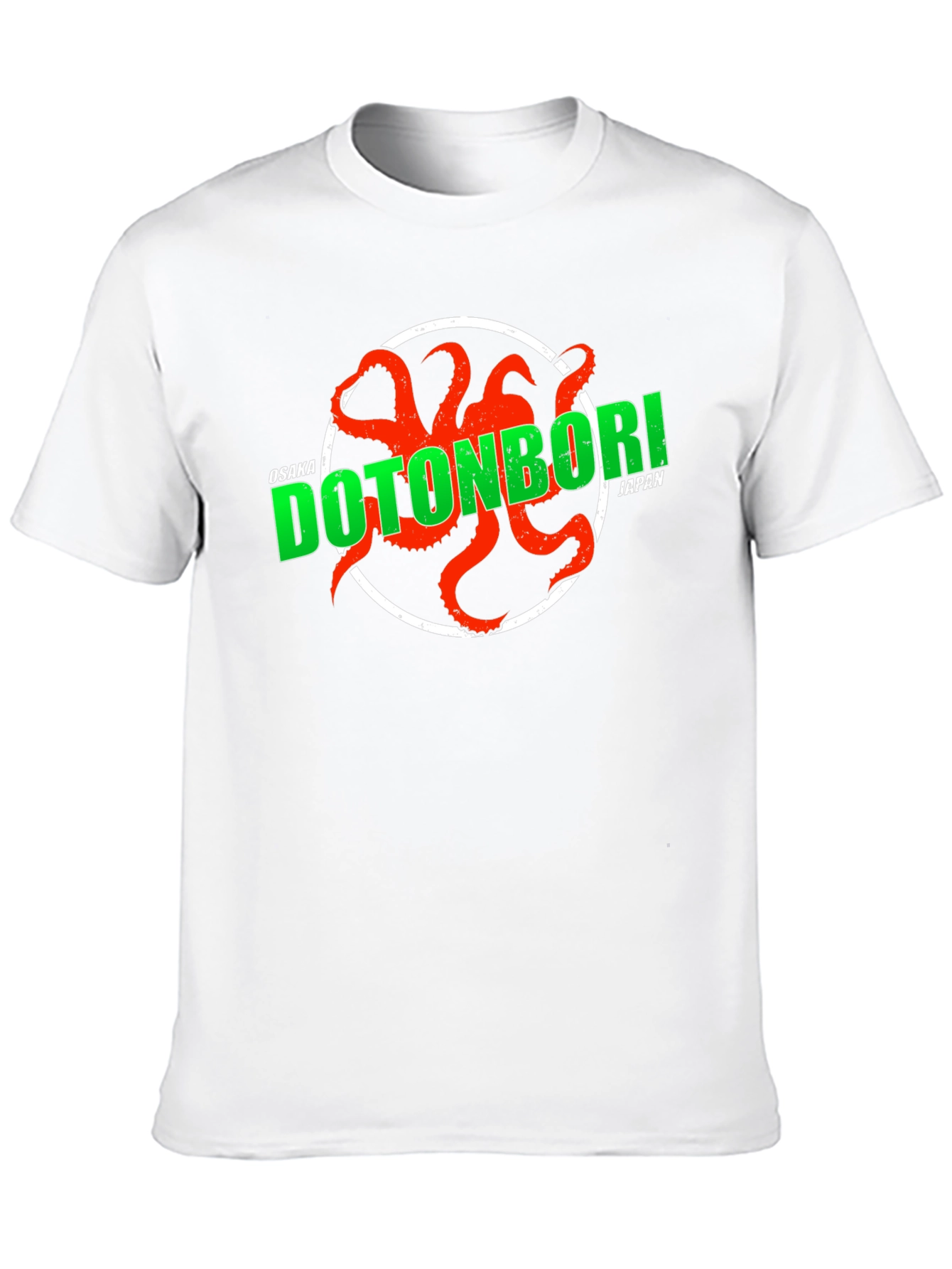 Dotonbori Japan Octopus Graphic T-Shirt