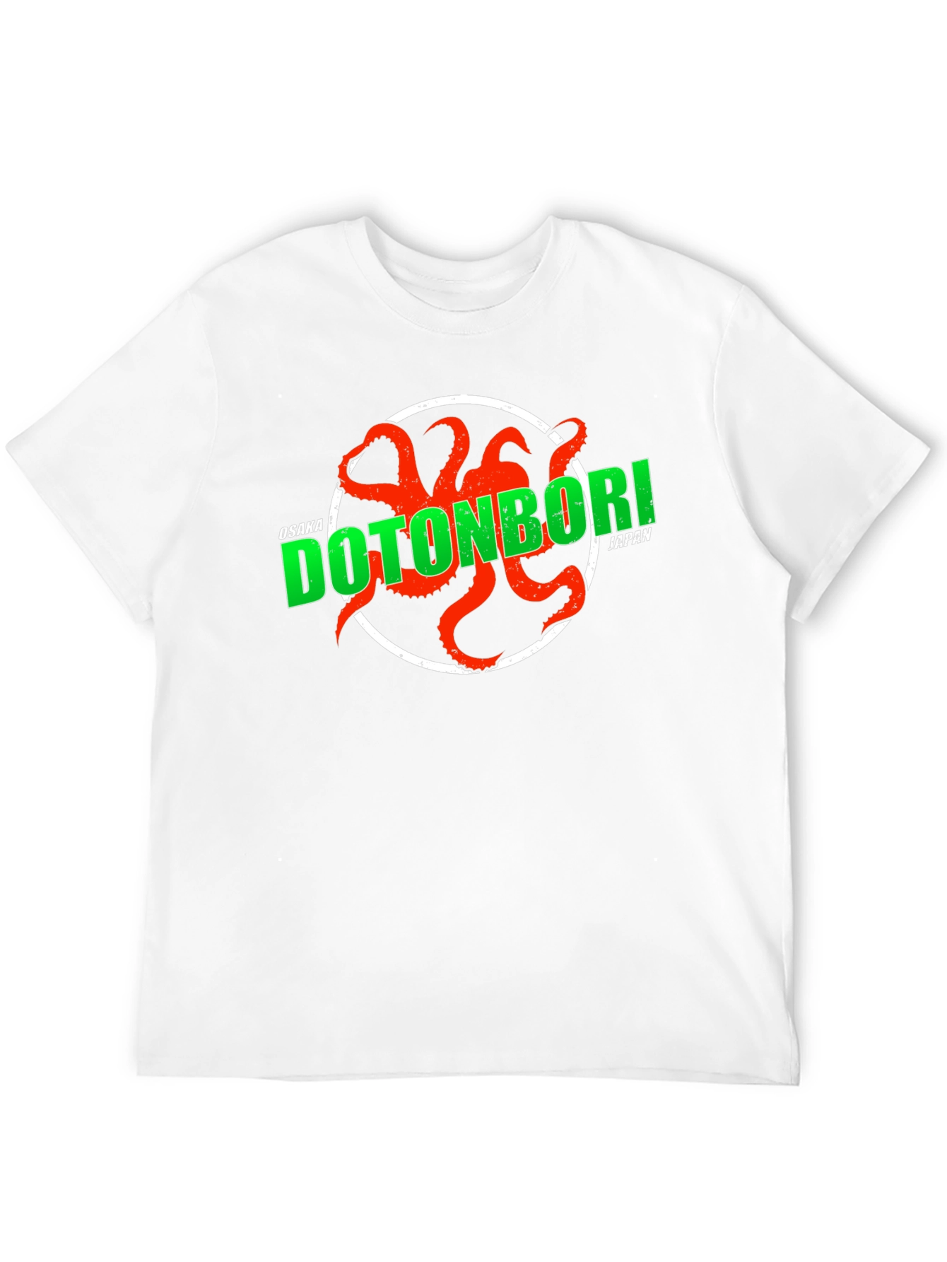 Dotonbori Japan Octopus Graphic T-Shirt