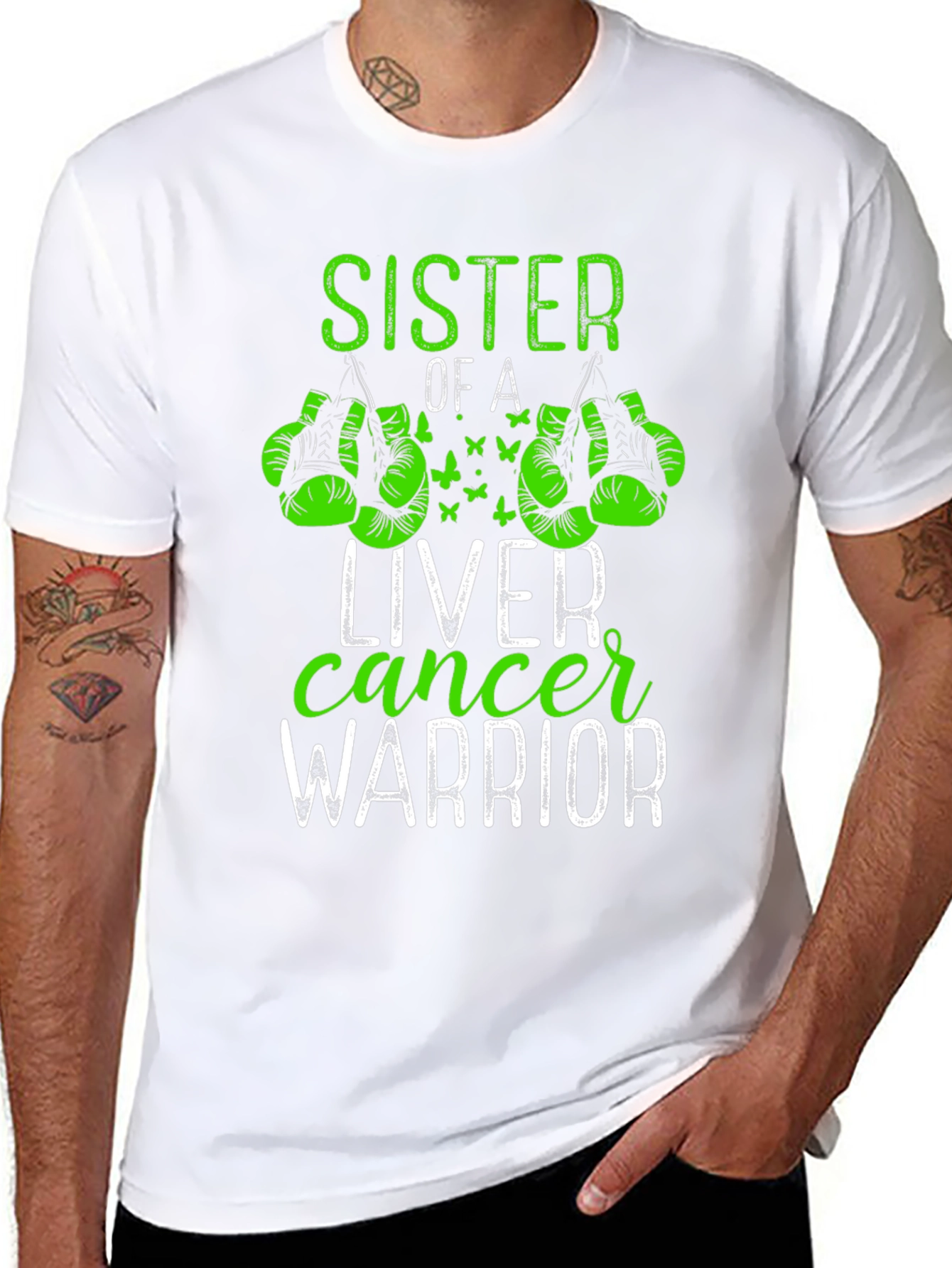 Sister of a Liver Cancer Warrior T-Shirt