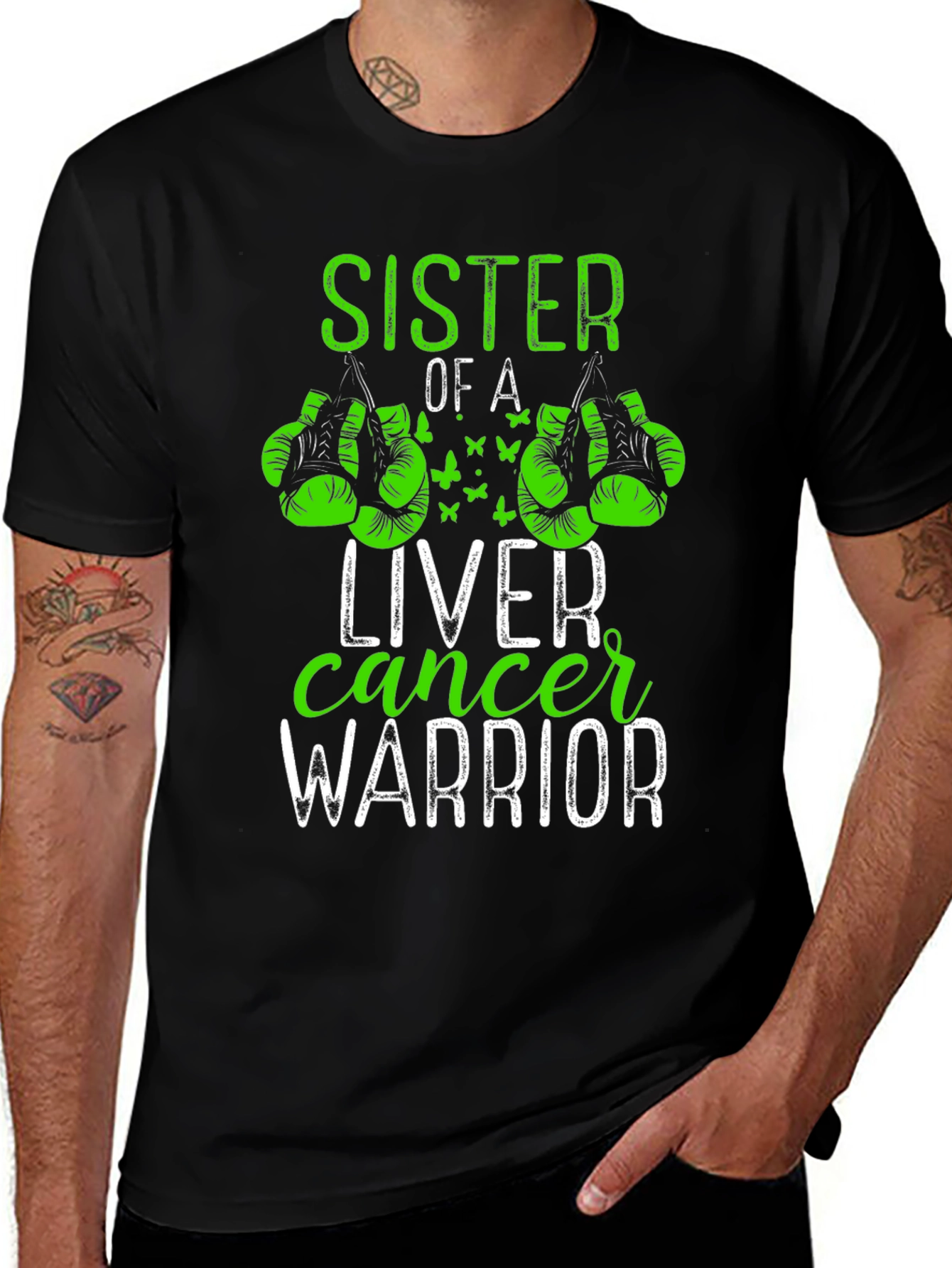 Sister of a Liver Cancer Warrior T-Shirt
