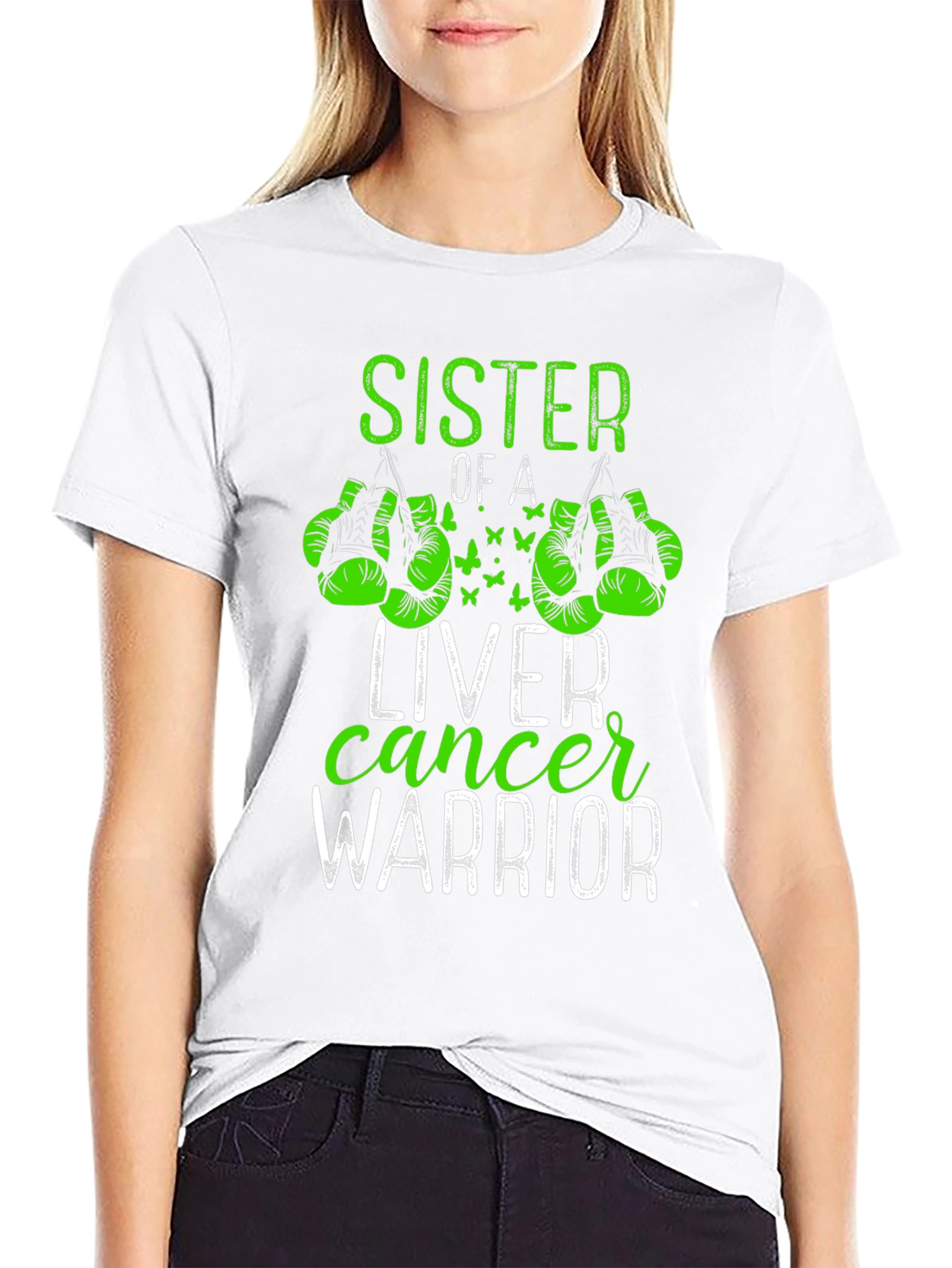 Sister of a Liver Cancer Warrior T-Shirt