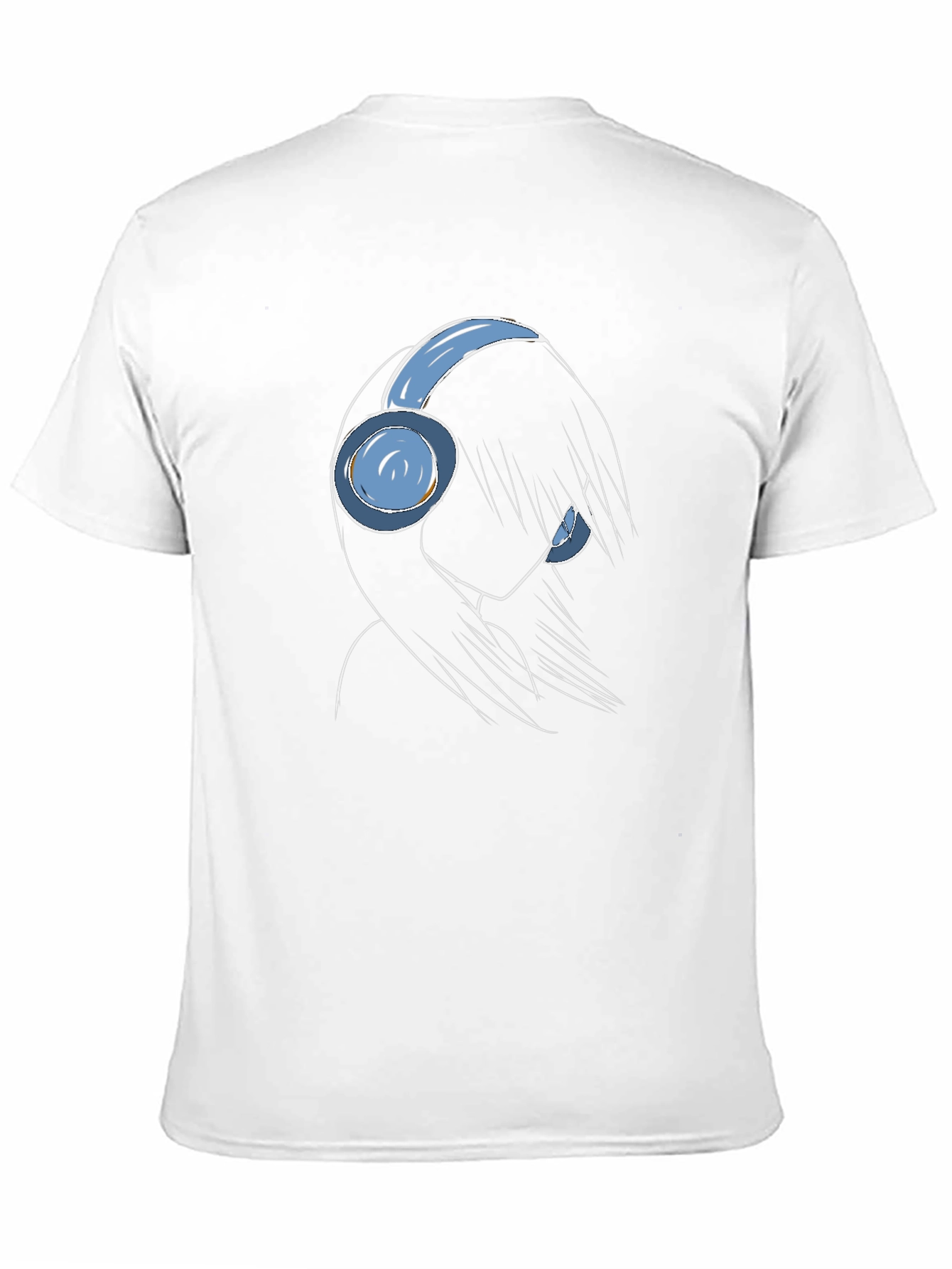 Headphone Girl Graphic Tee - Trendy Anime Style Shirt