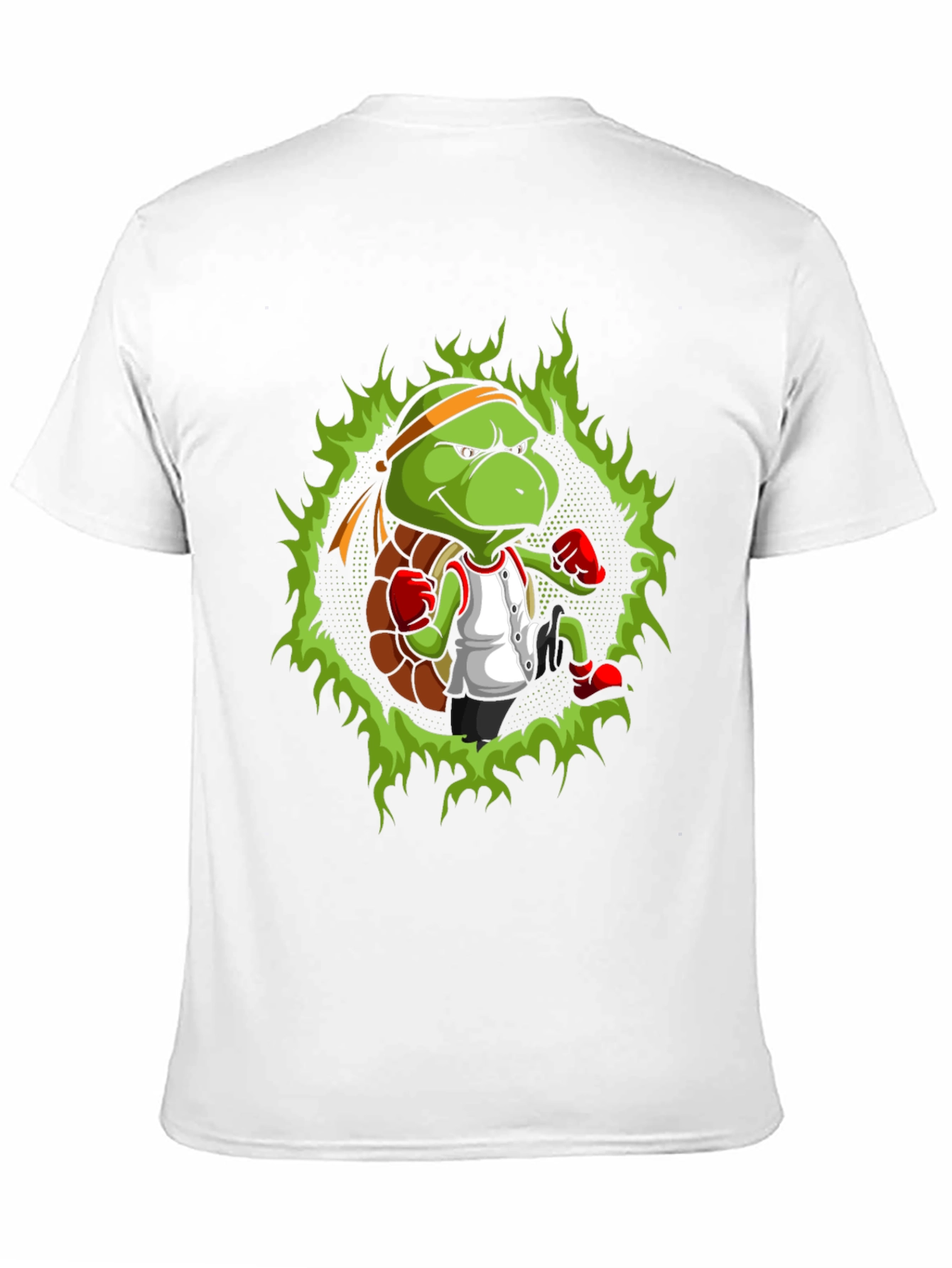 Turtle Ninja Boxer T-Shirt - Cool Cartoon Design