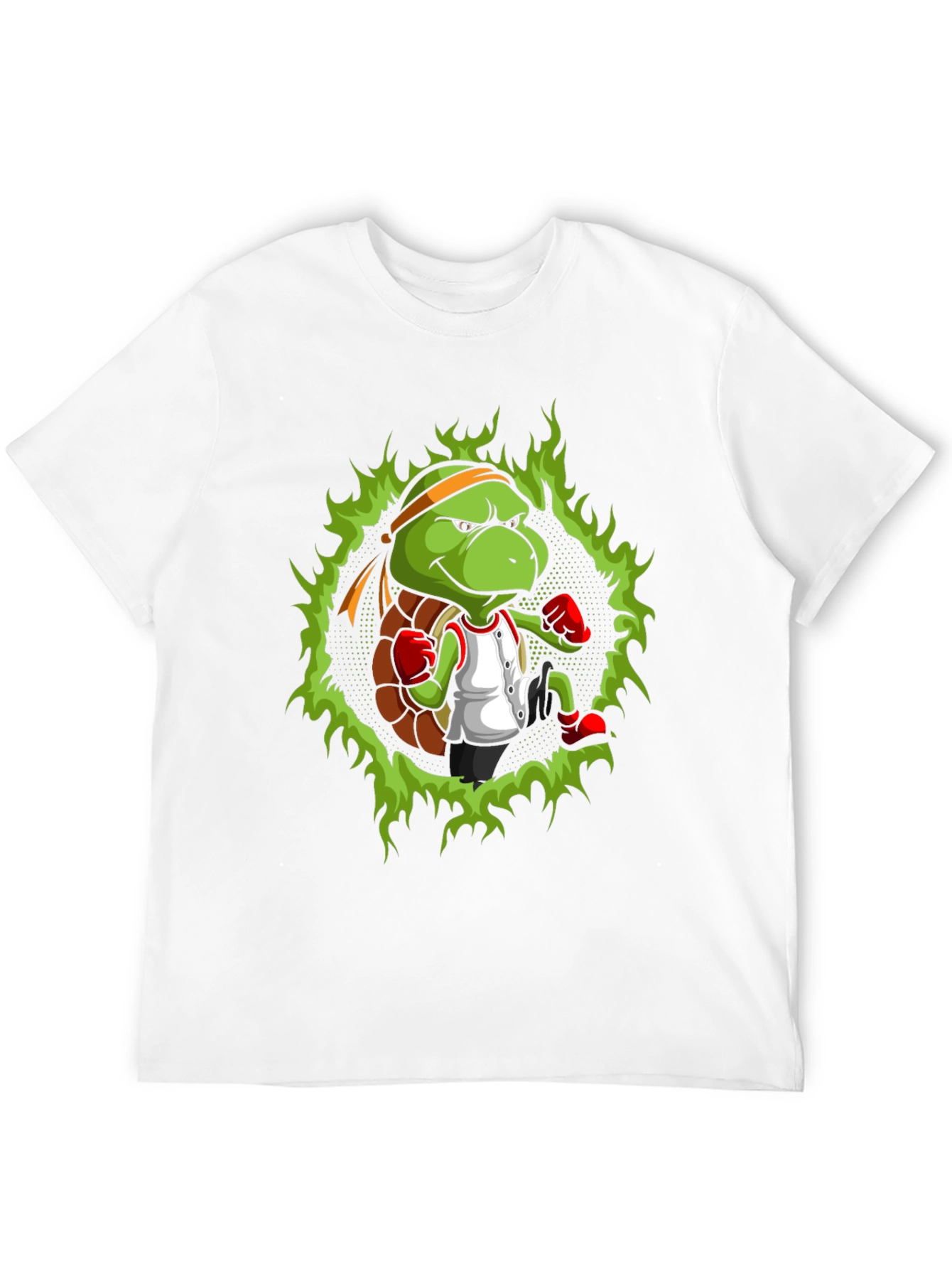 Turtle Ninja Boxer T-Shirt - Cool Cartoon Design