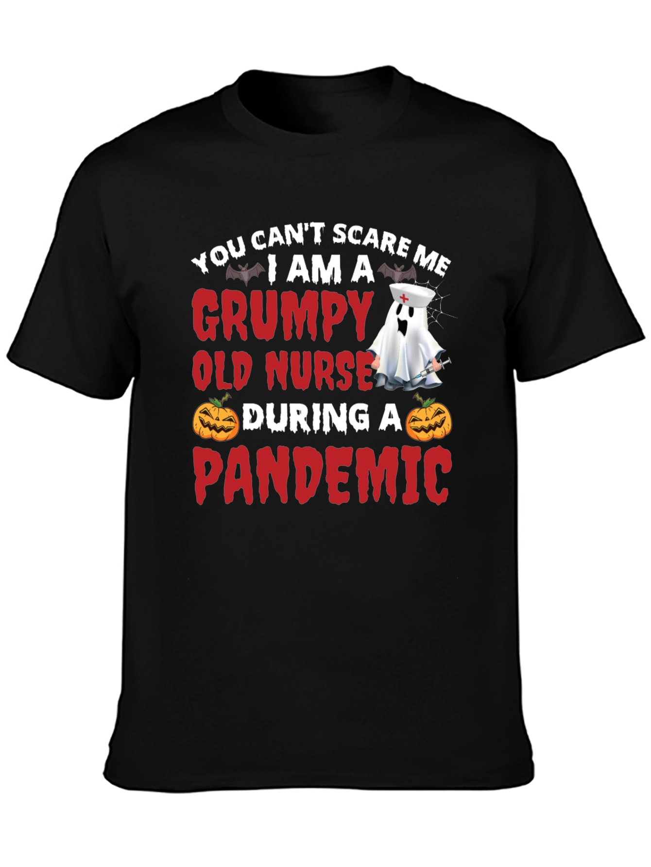 Grumpy Nurse Pandemic T-Shirt - Halloween Nurse Tee